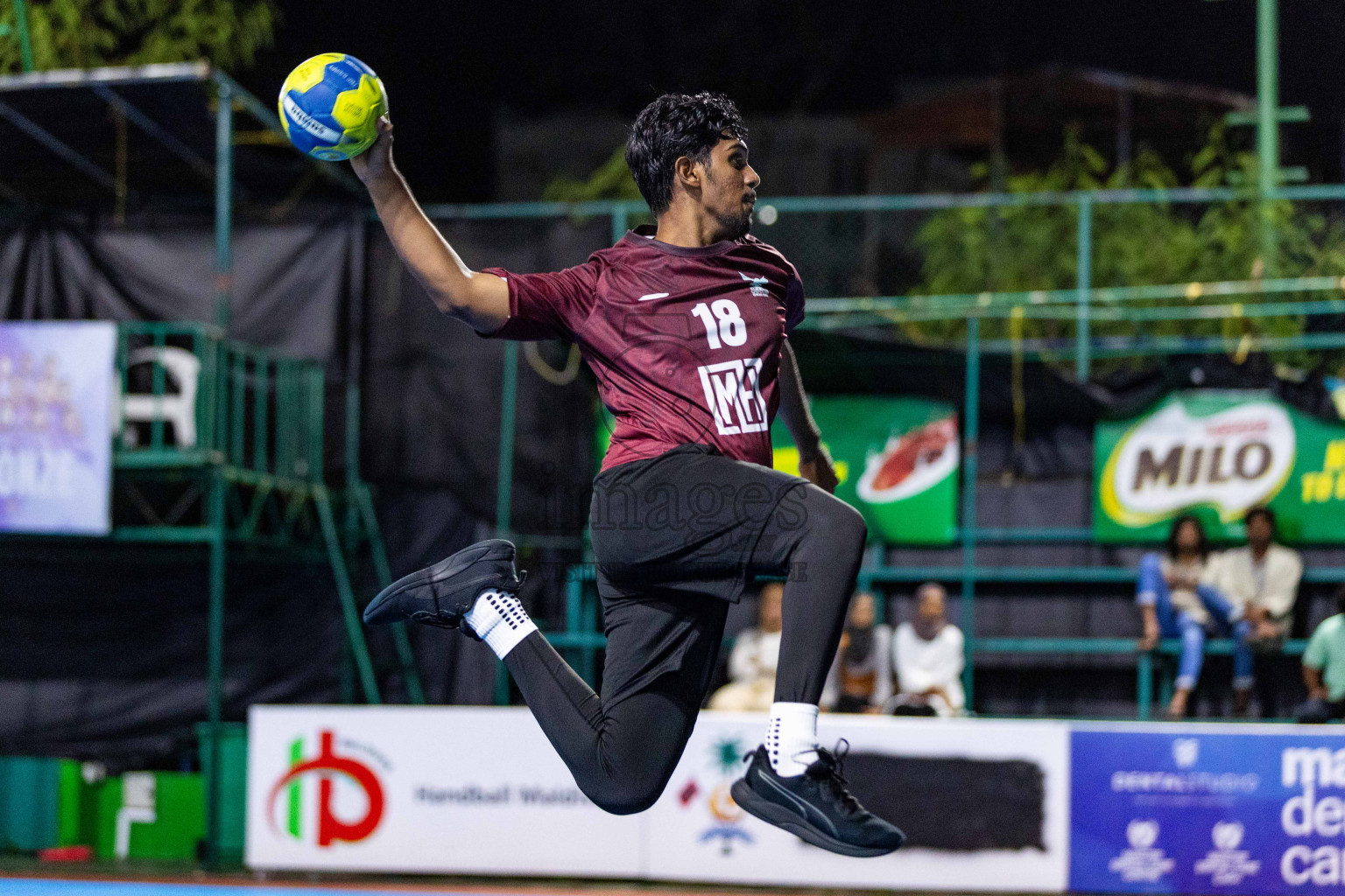 Day 17 of 10th National Handball Tournament 2023, held in Handball ground, Male', Maldives on Friday, 15th December 2023 Photos: Nausham Waheed/ Images.mv