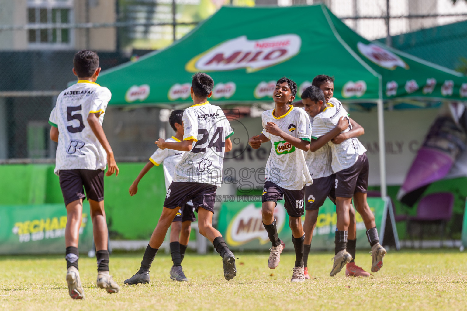 Day 4 of MILO Academy Championship 2025 (U14) was held on Sunday, 2nd November 2025 at Henveiru Football Grounds, Male', Maldives . 
Photos: Ismail Thoriq / images.mv
