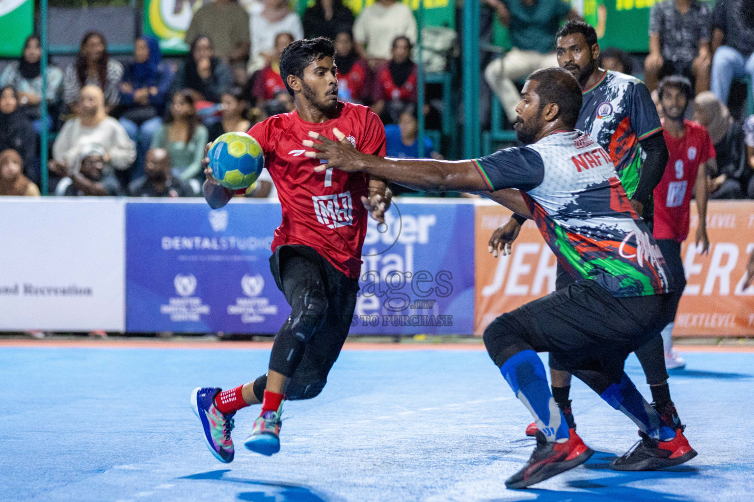 Division one Final 10th National Handball Tournament 2023, held in Handball ground, Male', Maldives on Saturday, 13th January 2023 Photos: Nausham Waheed/ Images.mv