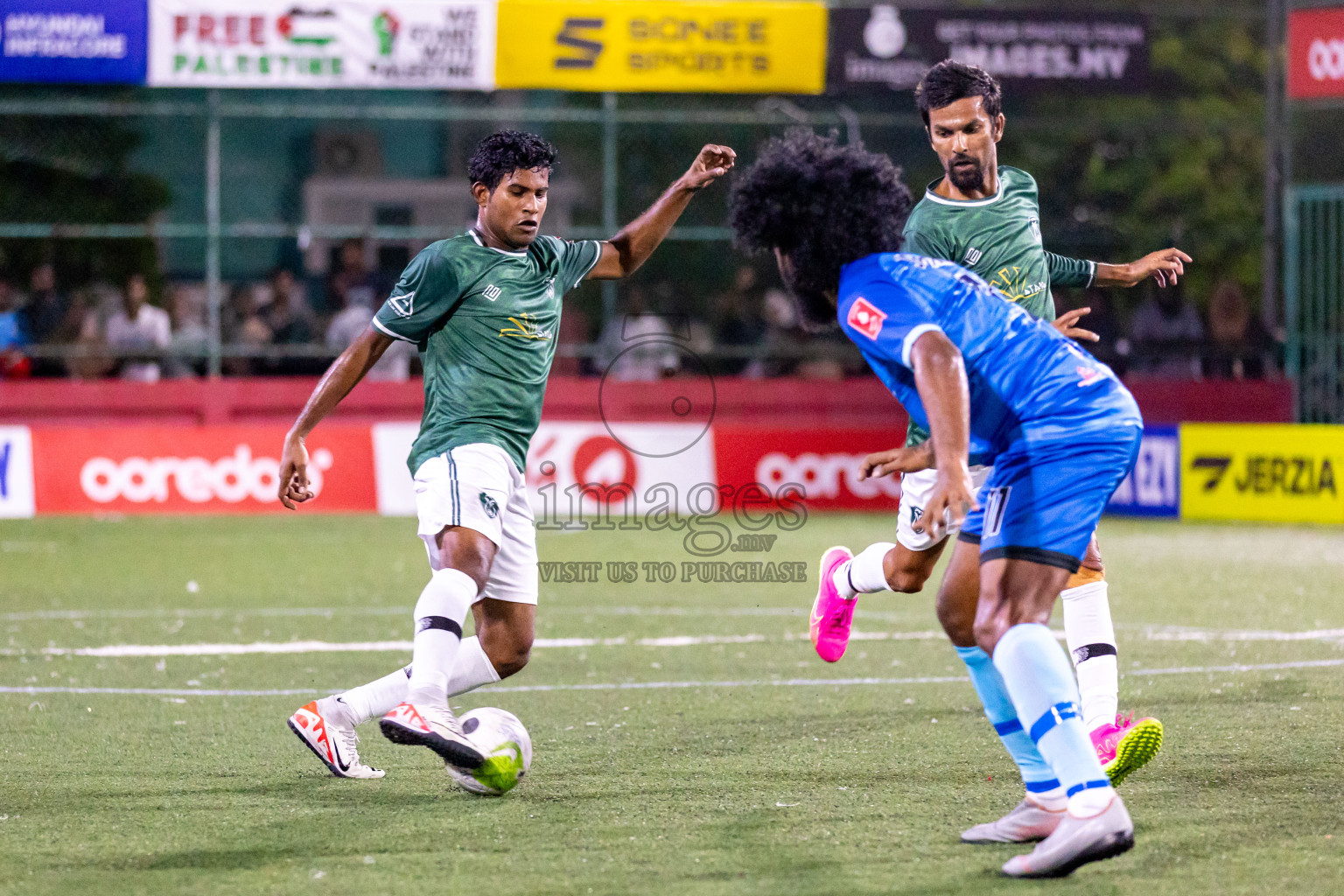 N Miladhoo vs N Maafaru in Day 6 of Golden Futsal Challenge 2024 was held on Saturday, 20th January 2024, in Hulhumale', Maldives Photos: Hassan Simah / images.mv