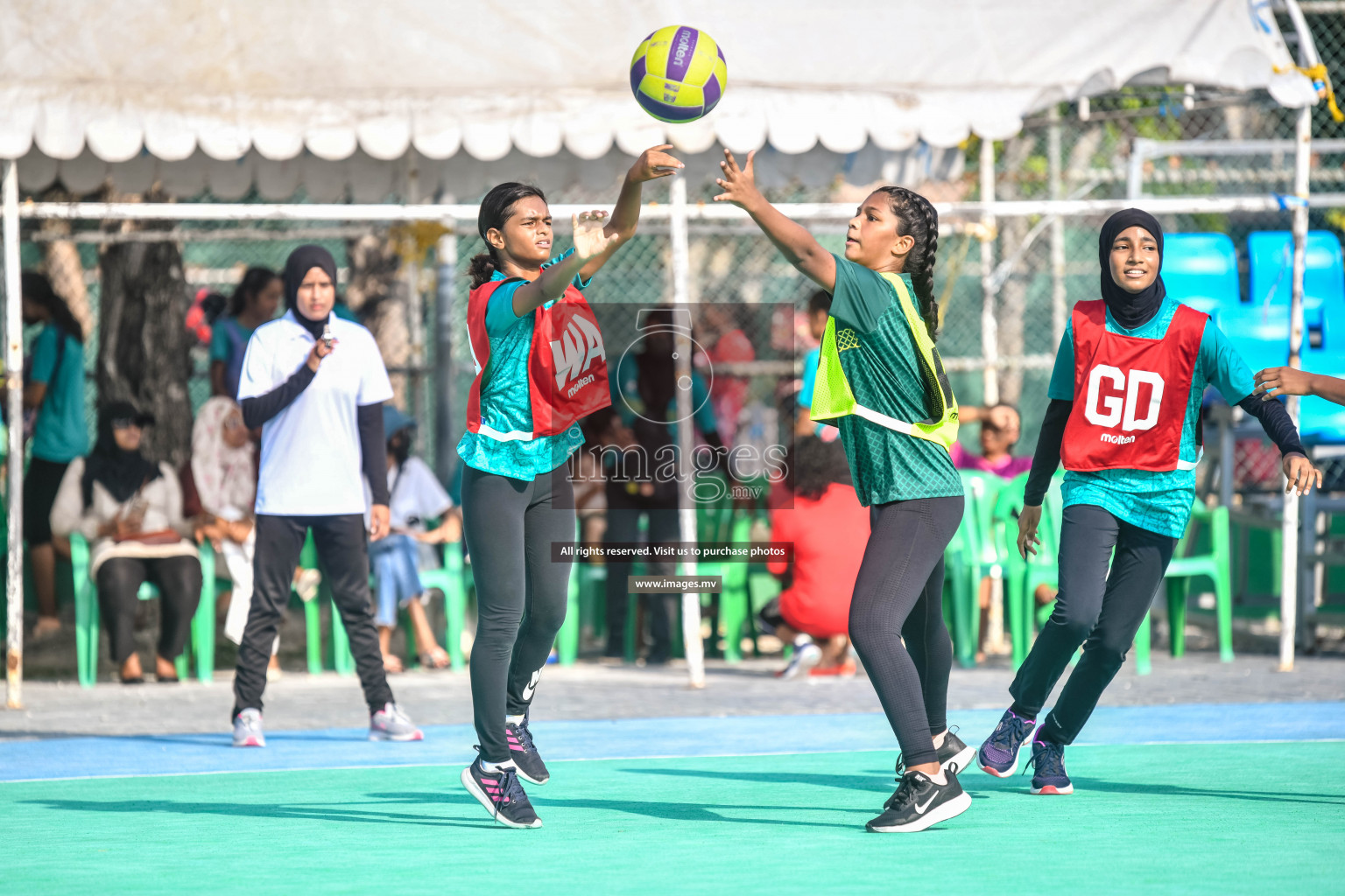 Day 11 of Junior Netball Championship 2022 held in Male', Maldives. Photos by Nausham Waheed