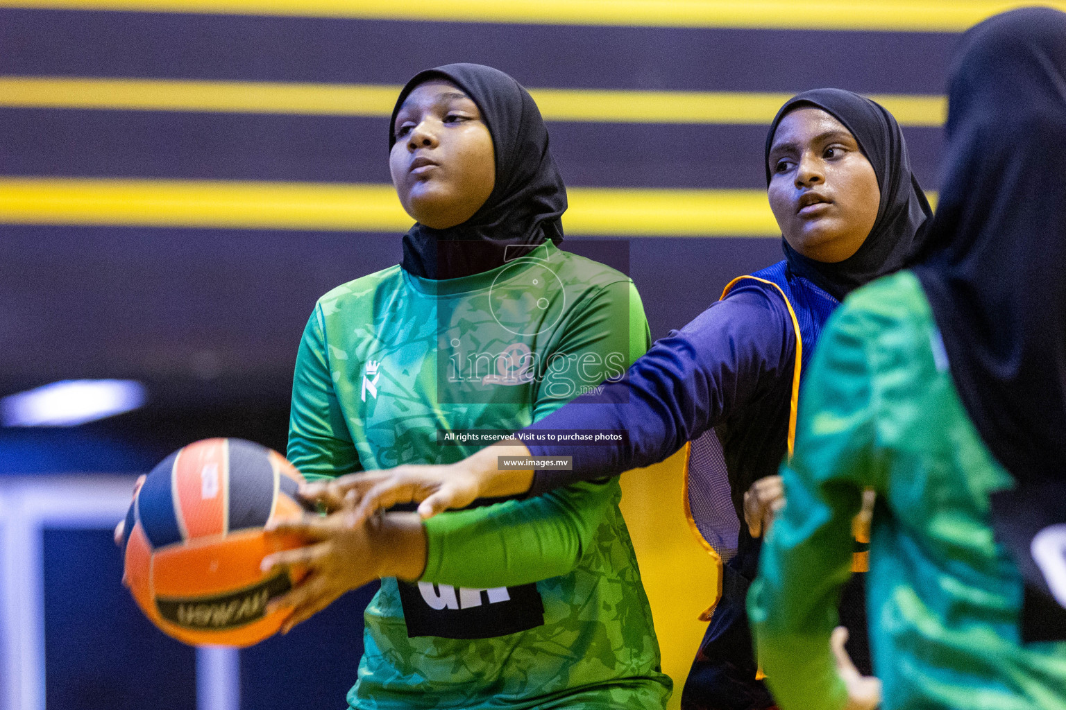 Day4 of 24th Interschool Netball Tournament 2023 was held in Social Center, Male', Maldives on 30th October 2023. Photos: Nausham Waheed / images.mv