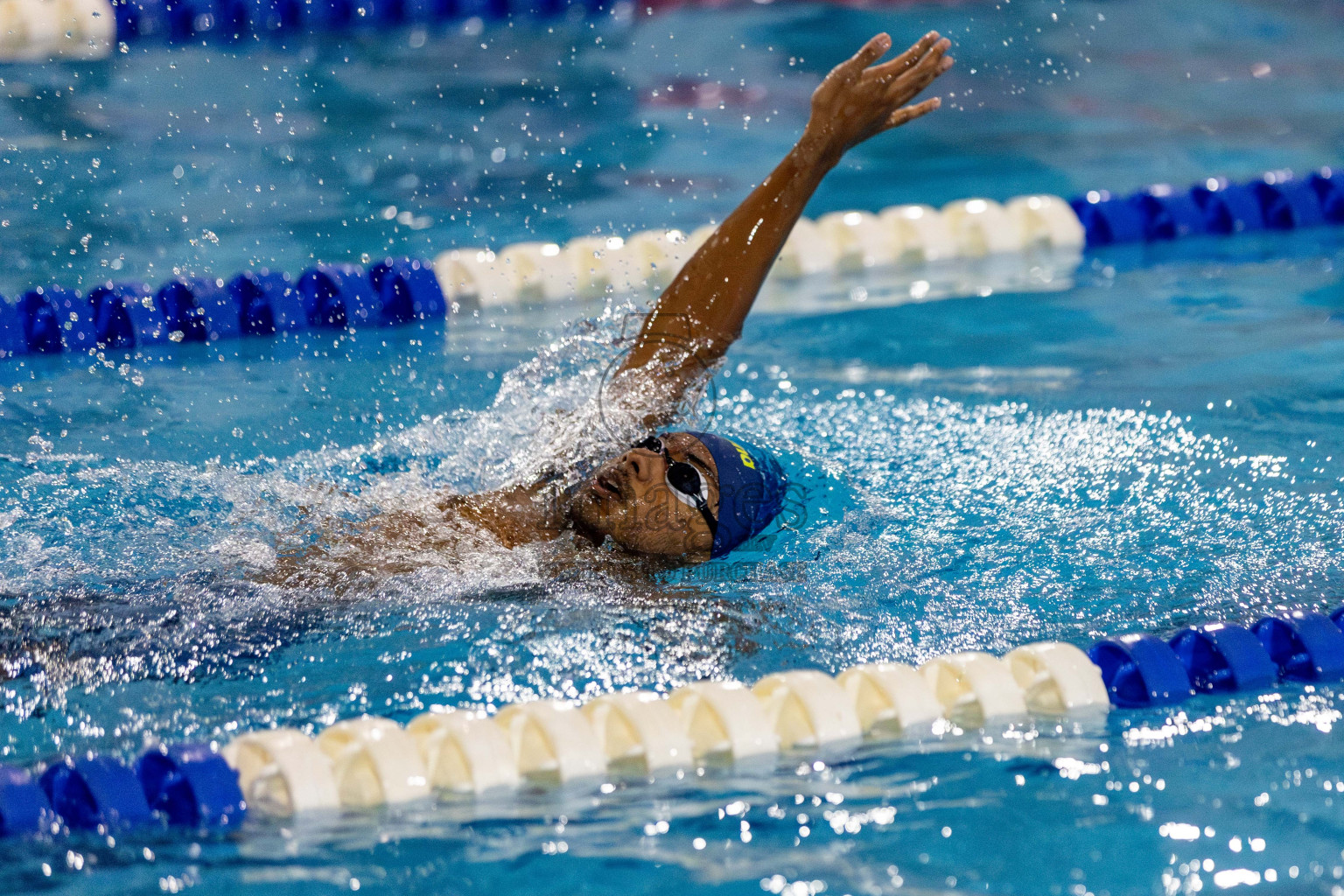 Day 2 of National Swimming Competition 2024 held in Hulhumale', Maldives on Saturday, 14th December 2024. Photos: Hassan Simah / images.mv