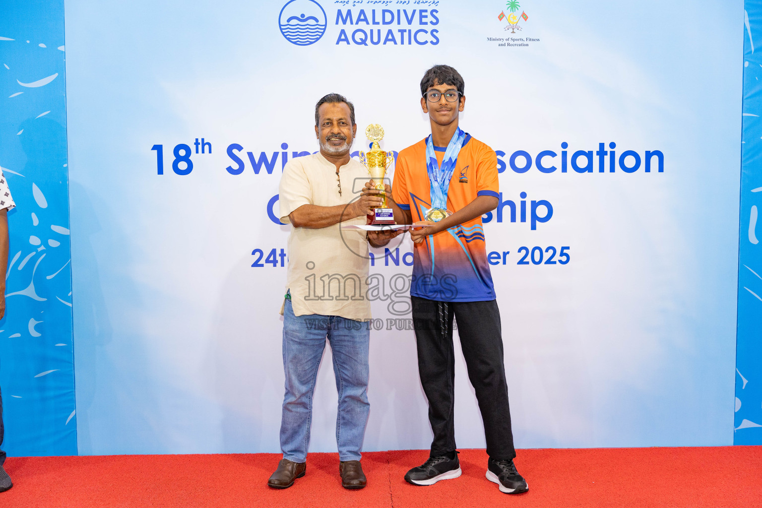 18th Swimming Association Championship 2025, Closing Ceremony was held on Saturday, 29th November 2025 at Swimming Track Hulhumale', Maldives. Photos: Areef Adam / images.mv