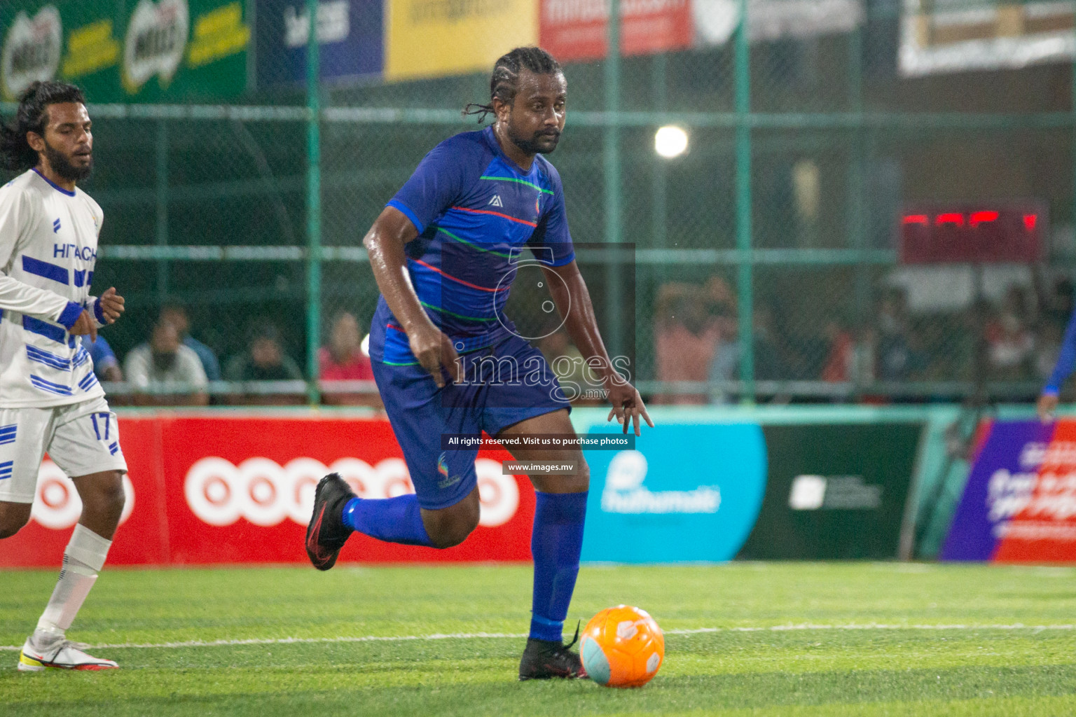 STO RC Vs Team Fenaka in the Quarter Finals of Club Maldives 2021 held in Hulhumale, Maldives on 13 December 2021. Photos: Nasam Thaufeeq