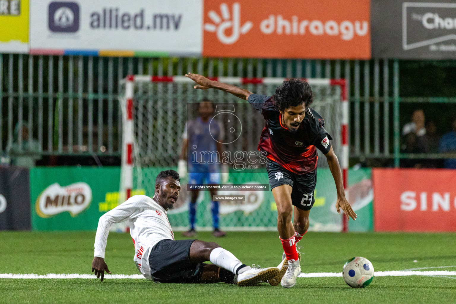 Aasandha vs Prisons RC in Club Maldives Cup 2023 held in Hulhumale, Maldives, on Monday, 17th July 2023 Photos: Nausham Waheed / images.mv