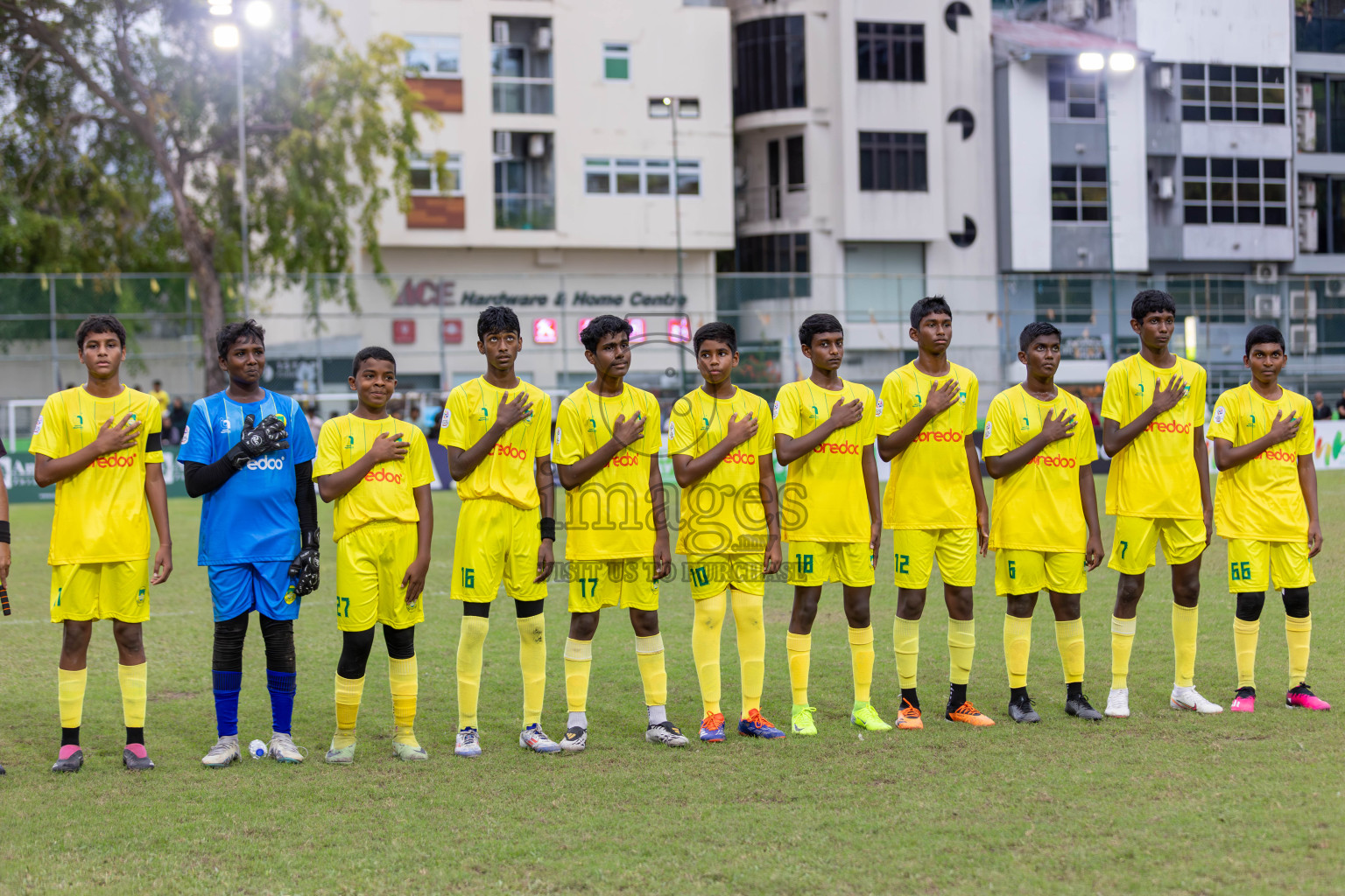 Eagles vs Maziya (U14) in Dhivehi Youth League 2024 - Day 2. Matches held at Henveiru Stadium on 22nd November 2024 , Friday. Photos: Shuu Abdul Sattar/ Images.mv