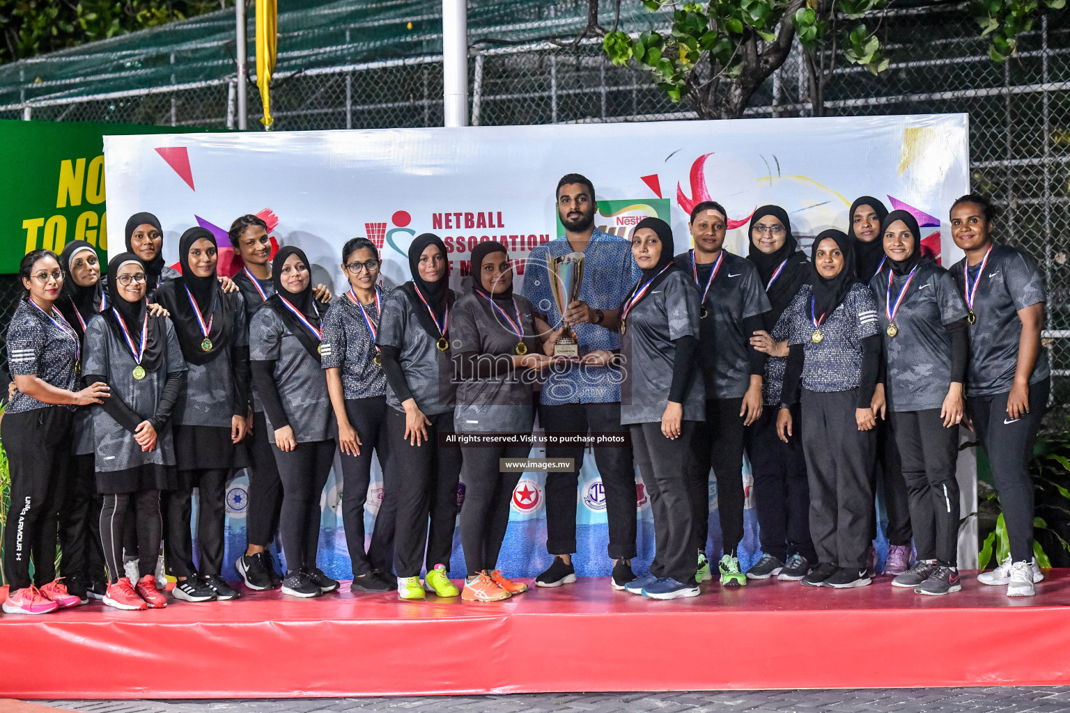 Final of Inter-School Parents Netball Tournament was held in Male', Maldives on 4th December 2022. Photos: Nausham Waheed / images.mv