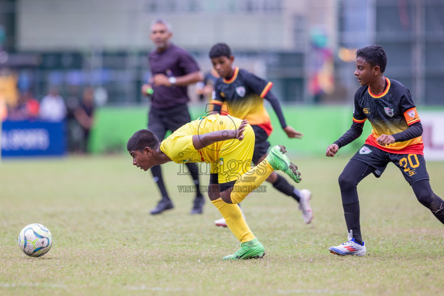 Eagles vs Maziya (U12) in Dhivehi Youth League 2024 - Day 2. Matches held at Henveiru Stadium on 22nd November 2024 , Friday. Photos: Shuu Abdul Sattar/ Images.mv