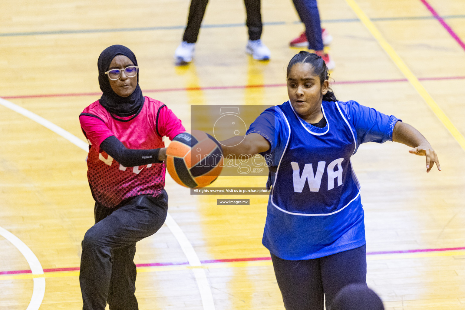 Day3 of 24th Interschool Netball Tournament 2023 was held in Social Center, Male', Maldives on 29th October 2023. Photos: Nausham Waheed, Mohamed Mahfooz Moosa / images.mv