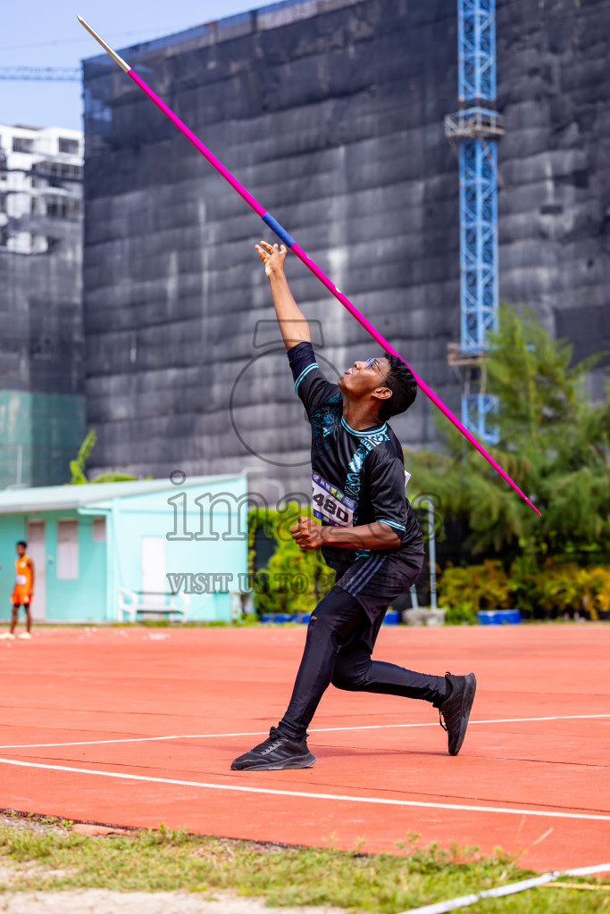 Day 5 of MWSC Interschool Athletics Championships 2024 held in Hulhumale Running Track, Hulhumale, Maldives on Wednesday, 13th November 2024. Photos by: Nausham Waheed / Images.mv