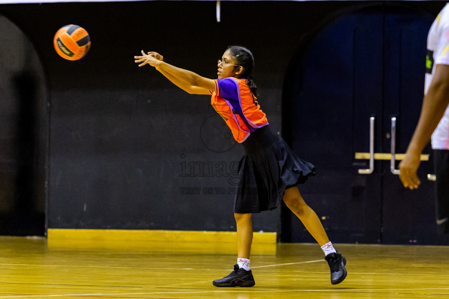 Day 9 of 25th Inter-School Netball Tournament was held in Social Center at Male', Maldives on Monday, 19th August 2024. Photos: Nausham Waheed / images.mv