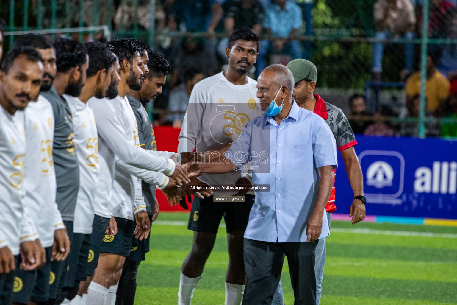 Team FSM Vs Prisons Club in the Semi Finals of Club Maldives 2021 held in Hulhumale, Maldives on 15 December 2021. Photos: Ismail Thoriq / images.mv