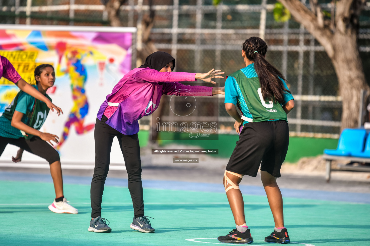 Day 11 of Junior Netball Championship 2022 held in Male', Maldives. Photos by Nausham Waheed