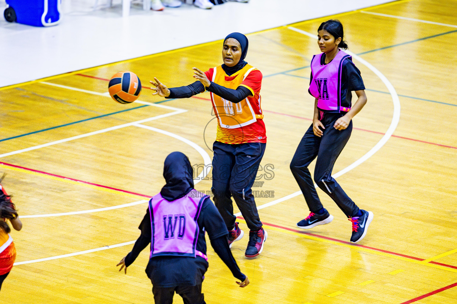 Day 2 of 21st National Netball Tournament was held in Social Canter at Male', Maldives on Thursday, 10th May 2024. Photos: Nausham Waheed / images.mv