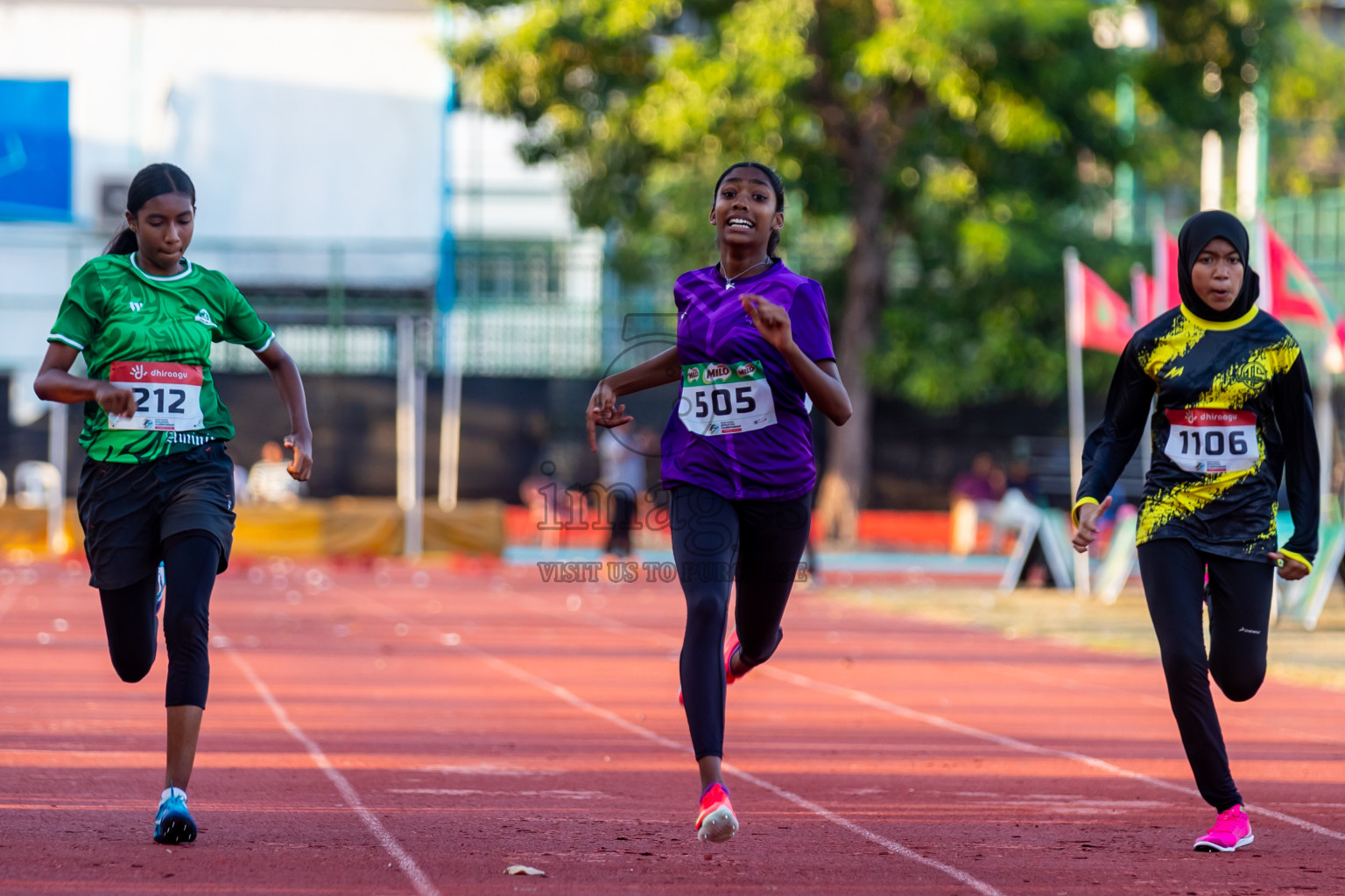 Day 2 of Inter-school Athletics Championship 2025 held in Ekuveni Synthetic Track, Male', Maldives on Tuesday, 07th October 2025. Photos by: Riza / Images.mv