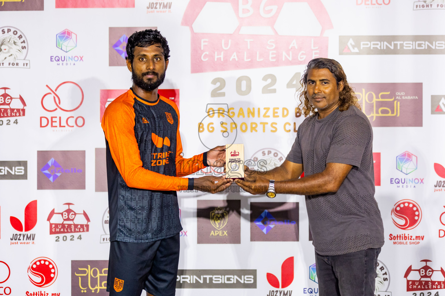 Baakee Sports Club vs FC Calms in Day 1 of BG Futsal Challenge 2024 was held on Thursday, 12th March 2024, in Male', Maldives Photos: Nausham Waheed / images.mv