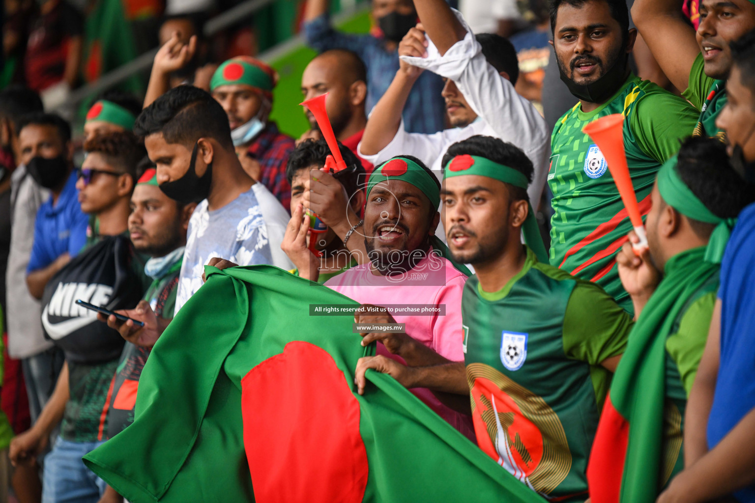 Bangladesh vs India in SAFF Championship 2021 held on 1st October 2021 in Galolhu National Stadium, Male', Maldives