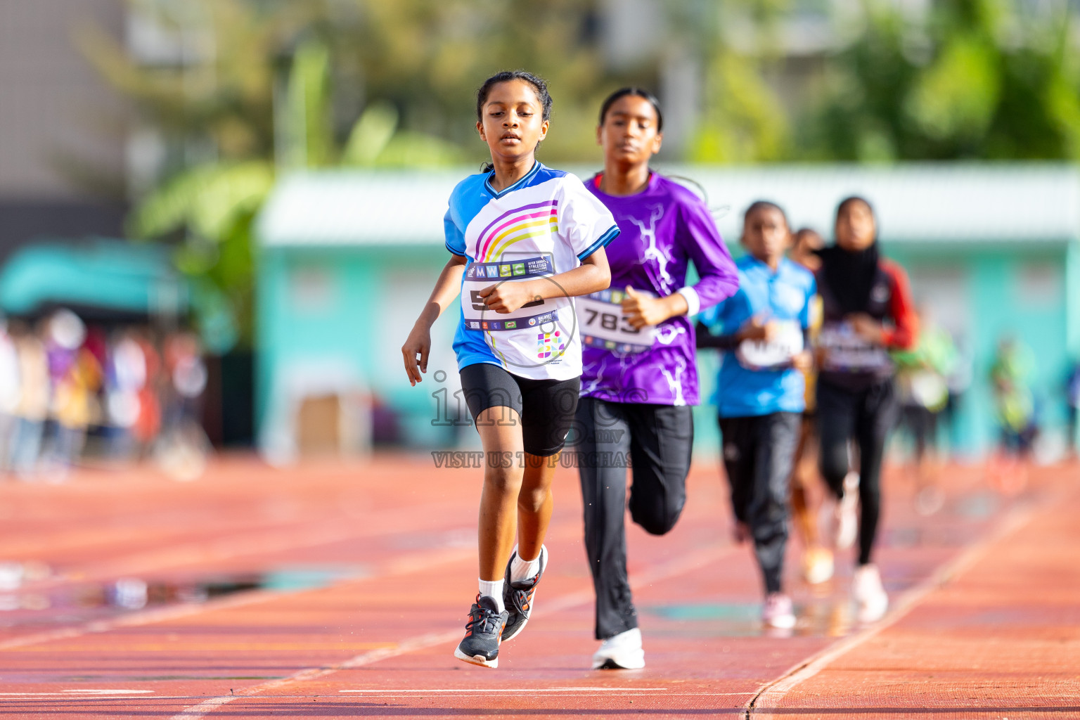 Day 1 of MWSC Interschool Athletics Championships 2024 held in Hulhumale Running Track, Hulhumale, Maldives on Saturday, 9th November 2024. 
Photos by: Ismail Thoriq / images.mv