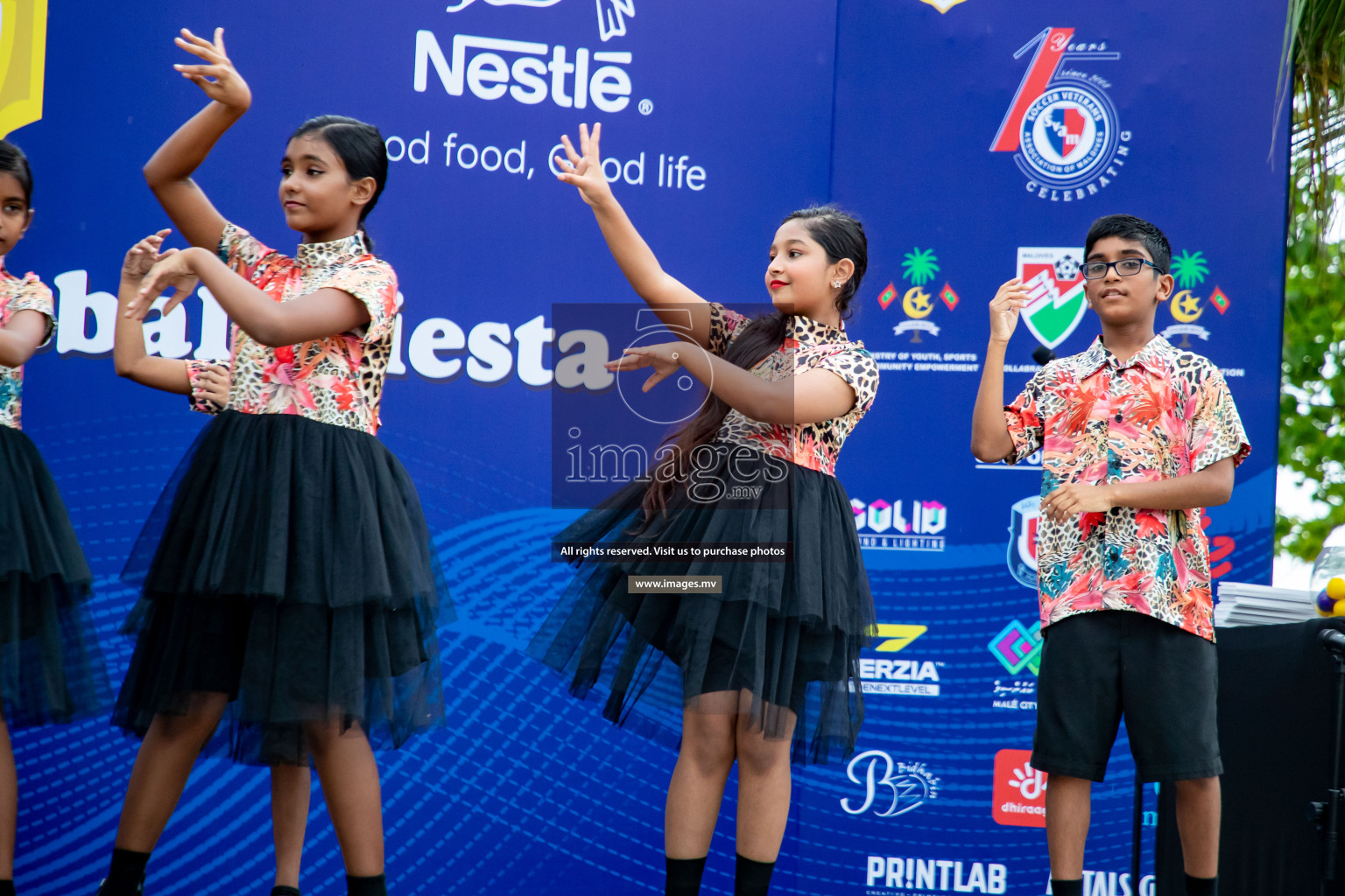 Draw Ceremony of Nestle' Kids Football Fiesta 2023 held in Artificial Beach, Male', Maldives on Saturday, 7th October 2023