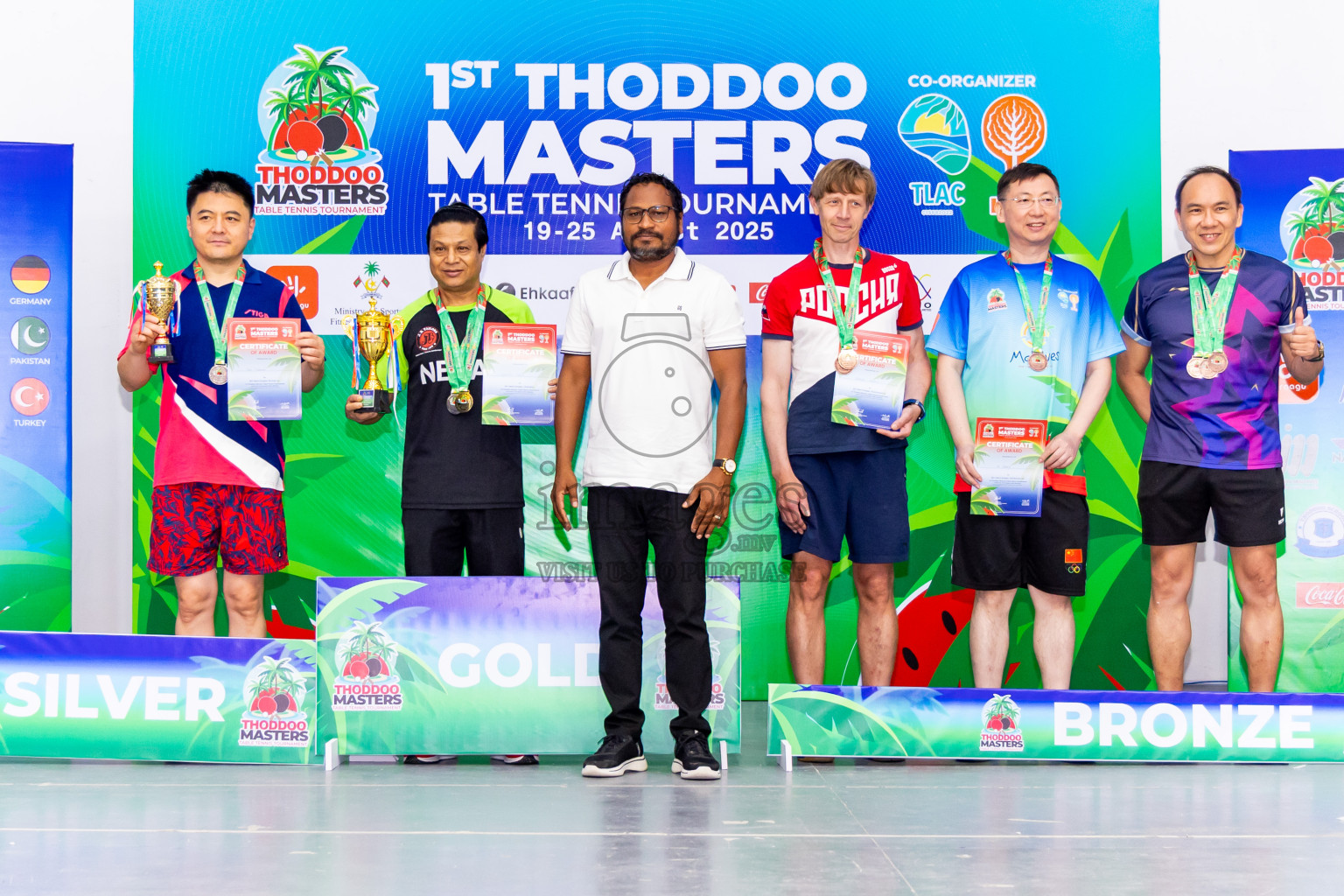Day 4 of 1st Thoddoo Masters Table Tennis Tournament was held on Sunday, 24th August 2025 in AA Thoddoo, Maldives. Photos: Nausham Waheed / images.mv