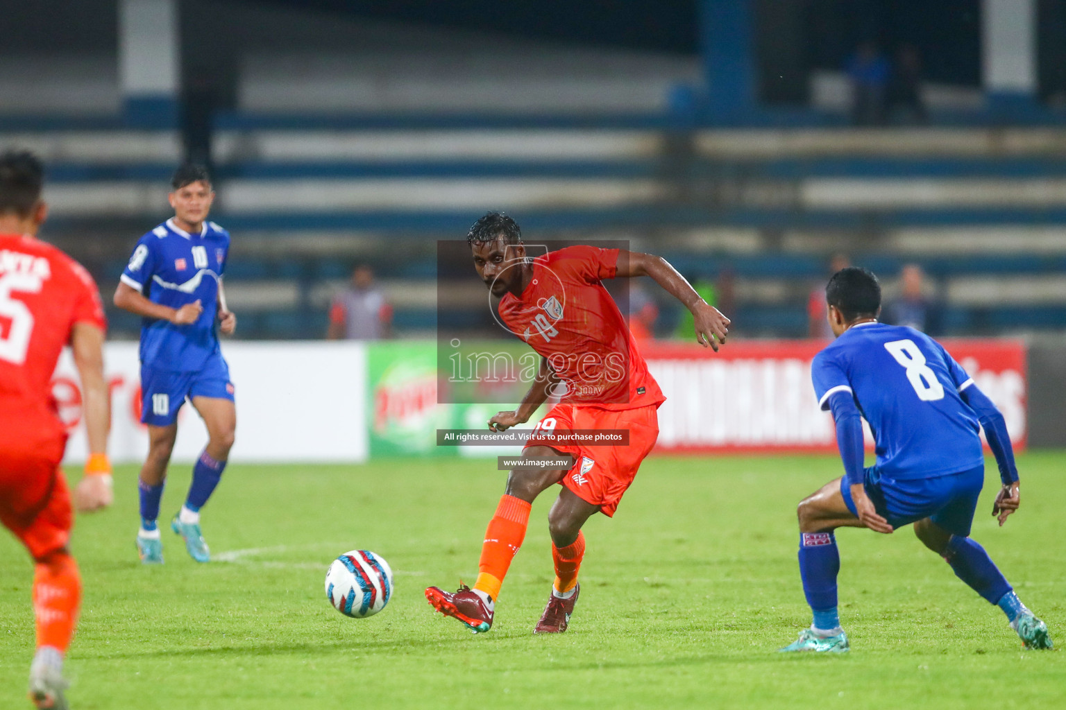 Nepal vs India in SAFF Championship 2023 held in Sree Kanteerava Stadium, Bengaluru, India, on Saturday, 24th June 2023. Photos: Hassan Simah / images.mv