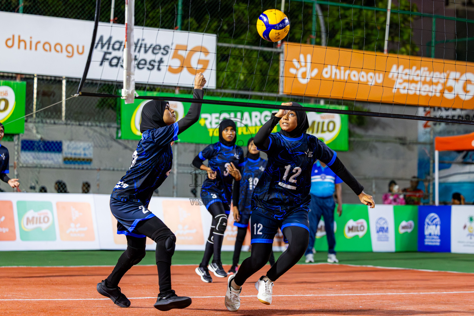 Raajje Volley Club vs Club Rising Star Academy in Milo National Junior Volleyball Championship 2025 Day 4 was held on Tuesday, 25th November 2025 at Ekuveni Turf Court Male', Maldives. Photos: Nausham Waheed / images.mv