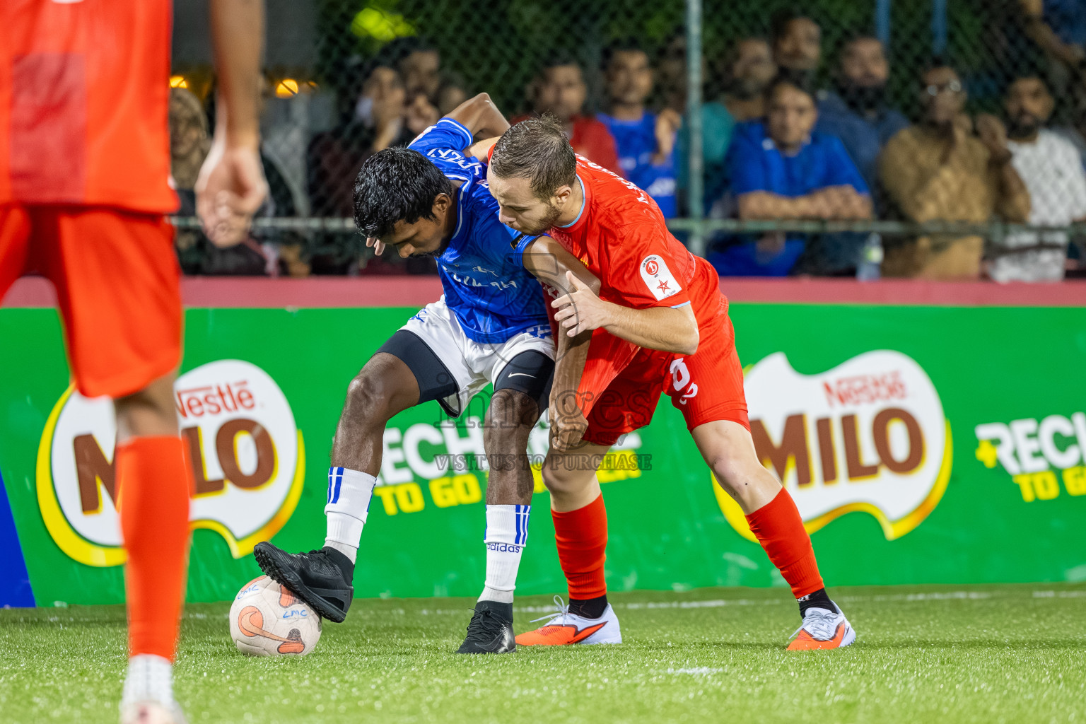 STO vs CRC in Day 4 of Club Maldives Cup 2025 was held in Rehendi Futsal Ground, Hulhumale', Maldives on Thursday, 2nd October 2025. Photos: Mohamed Mahfooz Moosa / images.mv