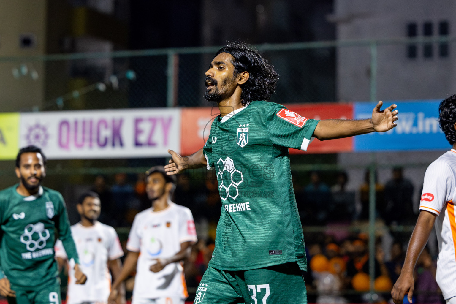Th Thimarafushi vs Th Hirilandhoo in Thaa Atoll Finals Day 26 of Golden Futsal Challenge 2025 was held on Thursday , 30th January 2025, in Hulhumale', Maldives. Photos: Nausham Waheed / images.mv