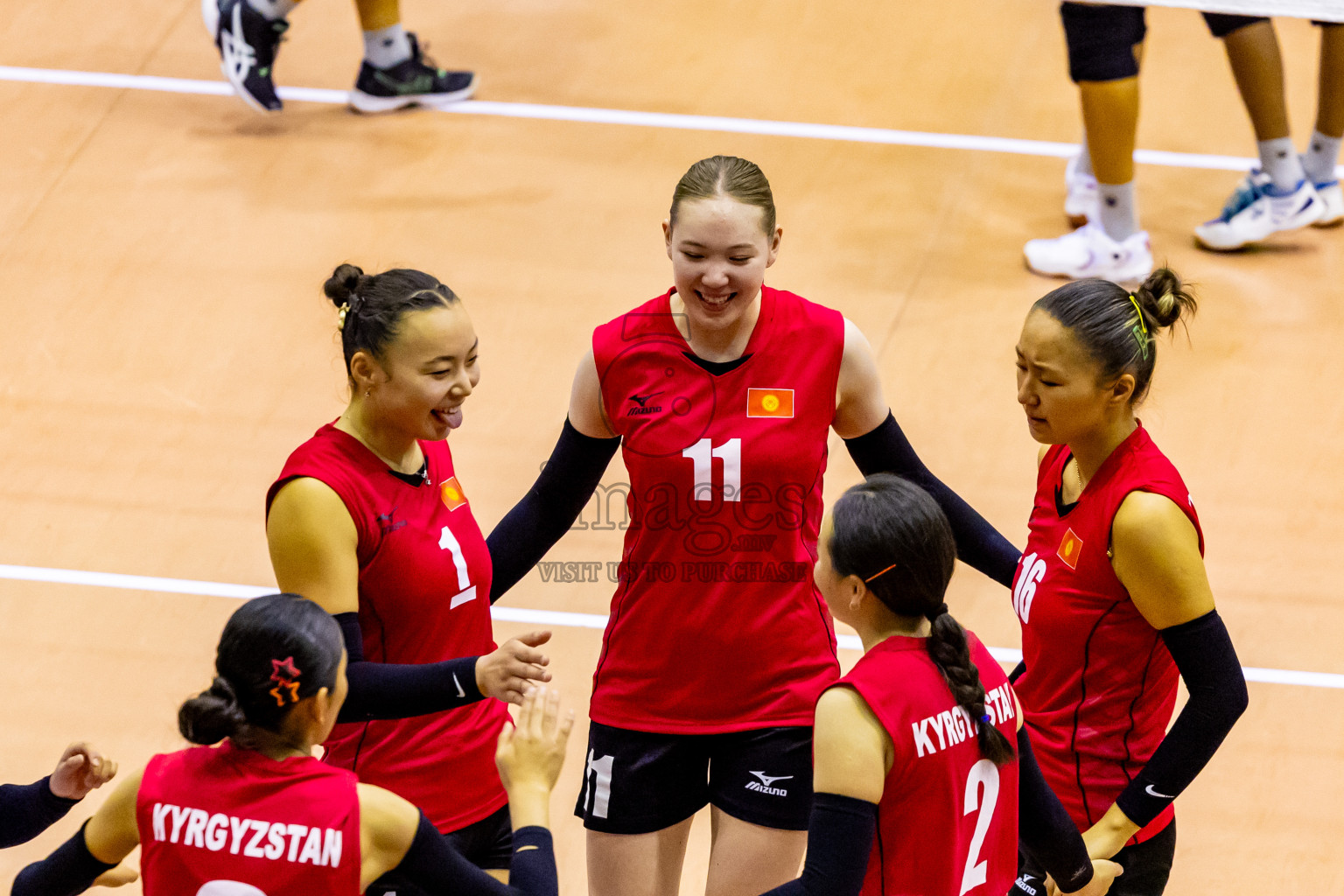 Kyrgyzstan vs Nepal in Semi Final of CAVA U20 Woman's Volleyball Championship 2024 was held in Social Center, Male', Maldives on 22nd July 2024. Photos: Nausham Waheed / images.mv