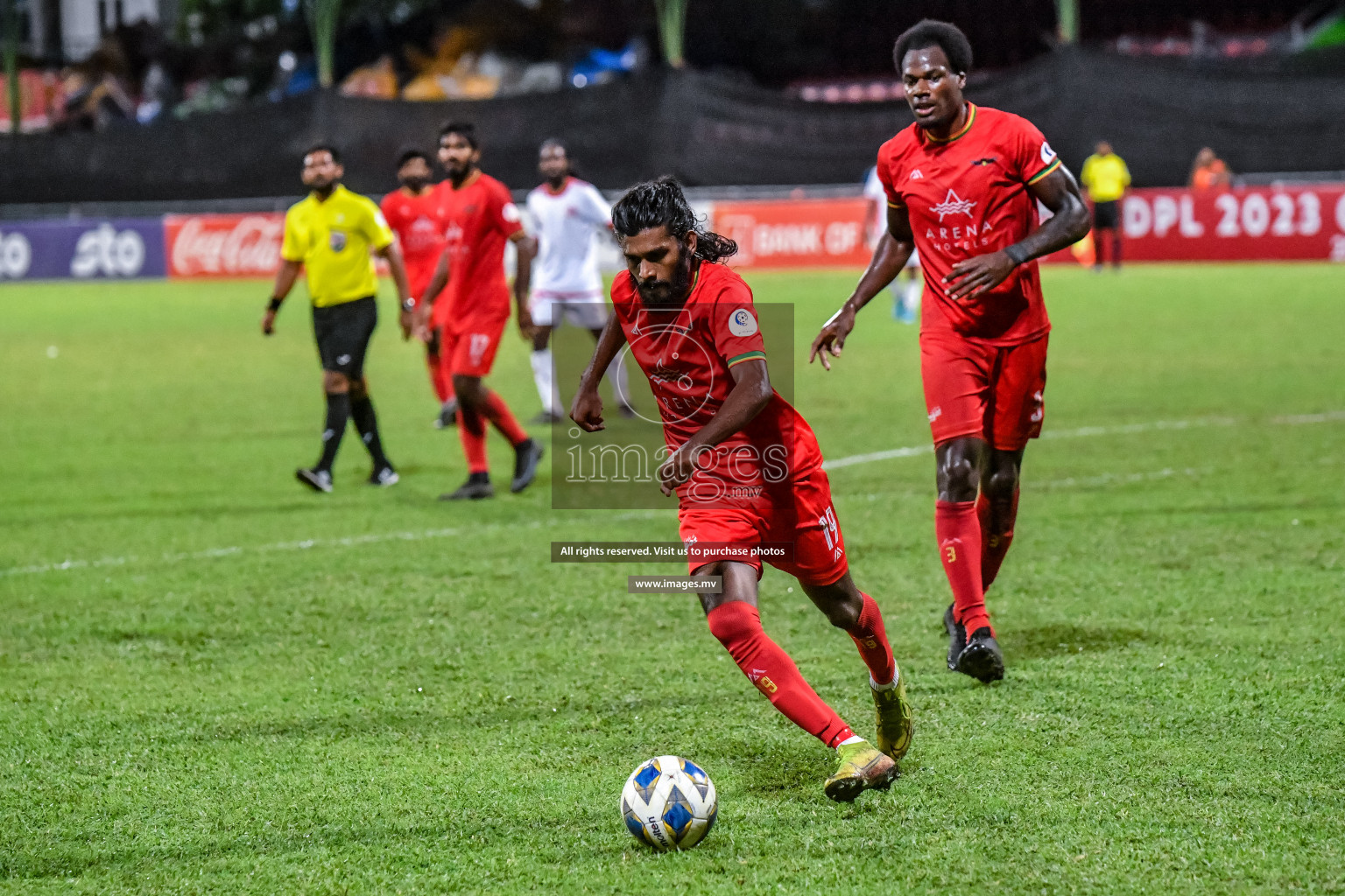 Da Grande vs Buru Sports Club in Dhivehi Premier League Qualification 22 on 27th Aug 2022, held in National Football Stadium, Male', Maldives Photos: Nausham Waheed / Images.mv