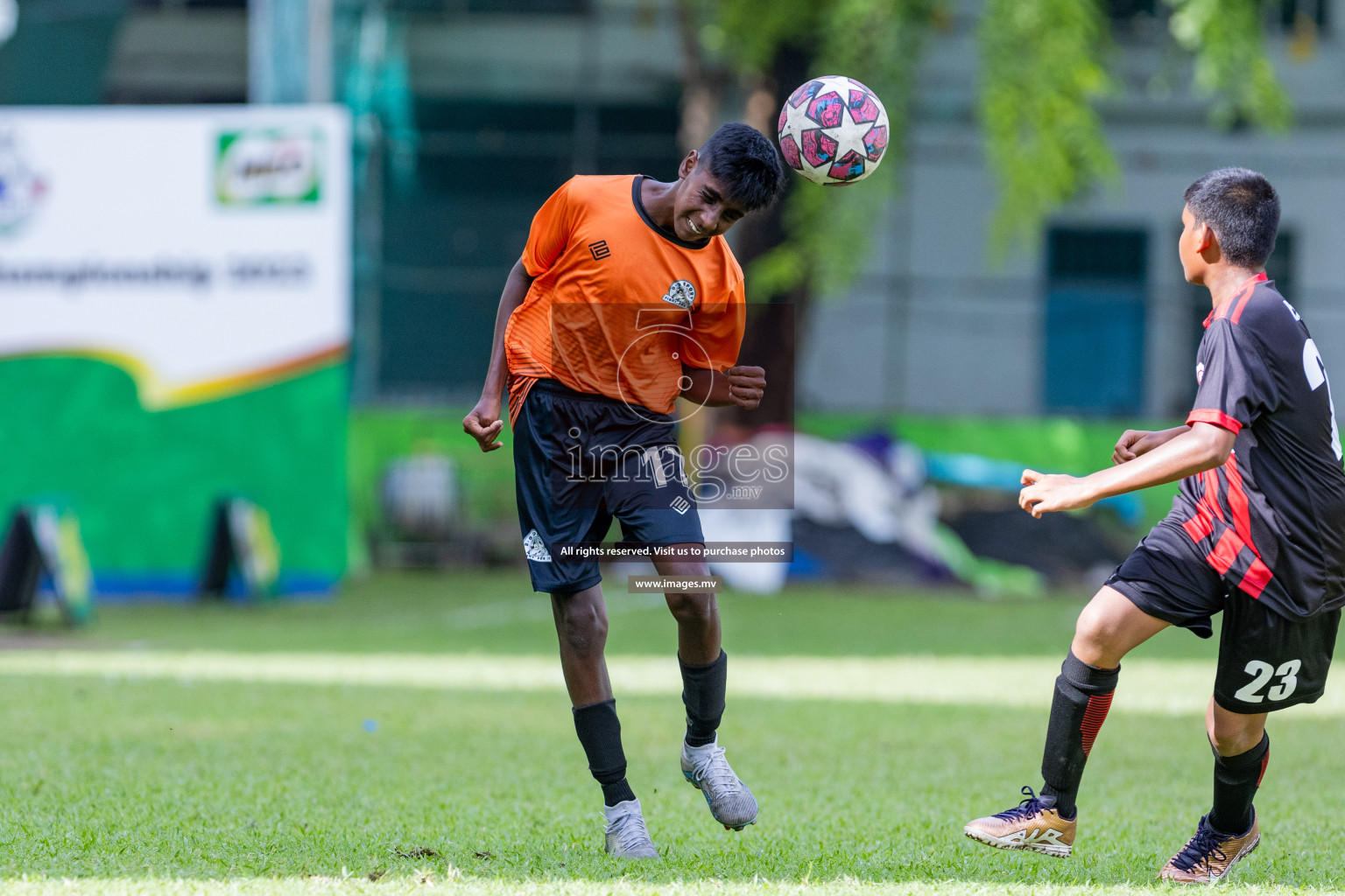 Day 1 of MILO Academy Championship 2023 (u14) was held in Henveyru Stadium Male', Maldives on 3rd November 2023. Photos: Nausham Waheed / images.mv