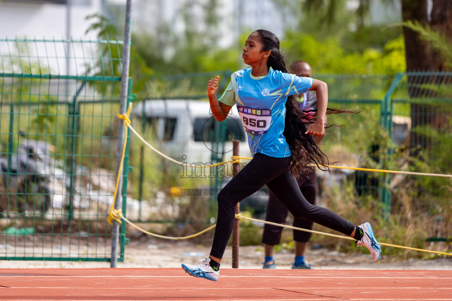 Day 2 of MWSC Interschool Athletics Championships 2024 held in Hulhumale Running Track, Hulhumale, Maldives on Sunday, 10th November 2024. 
Photos by:  Hassan Simah / Images.mv