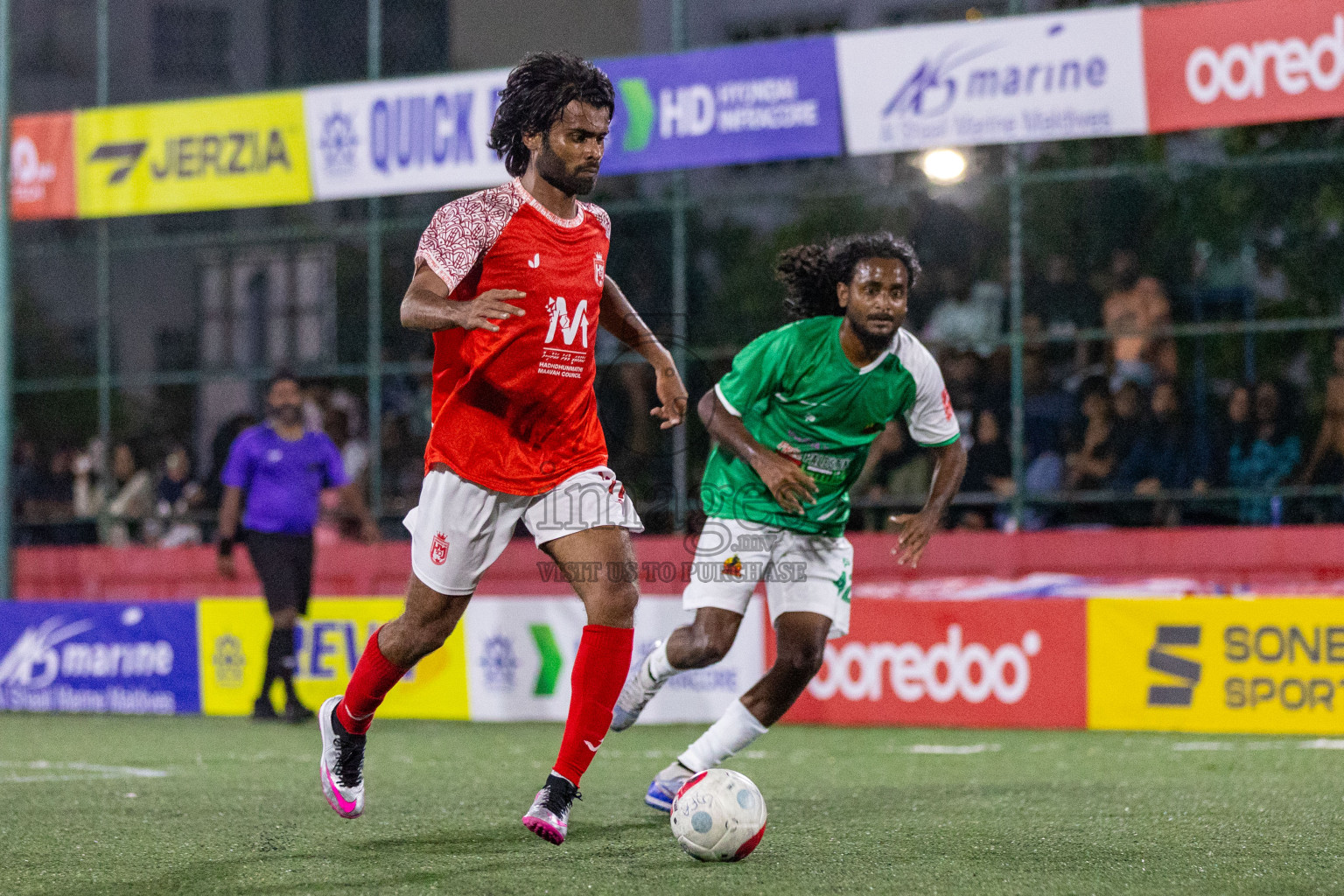 L Maavah vs L Kalaidhoo in Day 3 of Golden Futsal Challenge 2024 was held on Wednesday, 17th January 2024, in Hulhumale', Maldives
Photos: Ismail Thoriq / images.mv