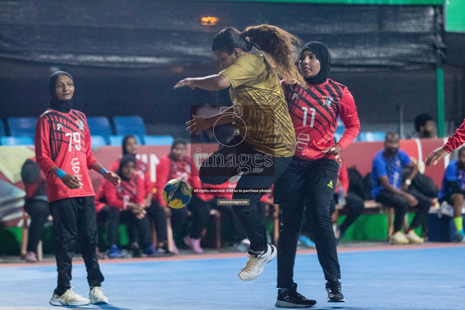 Day 6 of 6th MILO Handball Maldives Championship 2023, held in Handball ground, Male', Maldives on Thursday, 25th May 2023 Photos: Shuu Abdul Sattar/ Images.mv