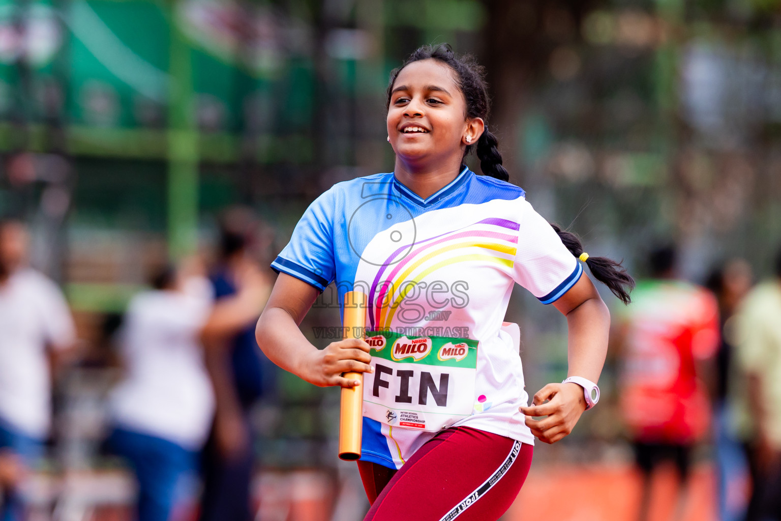 Day 6 of Inter-school Athletics Championship 2025 held in Ekuveni Synthetic Track, Male', Maldives on Sunday, 12th October 2025. Photos by: Nausham Waheed / Images.mv