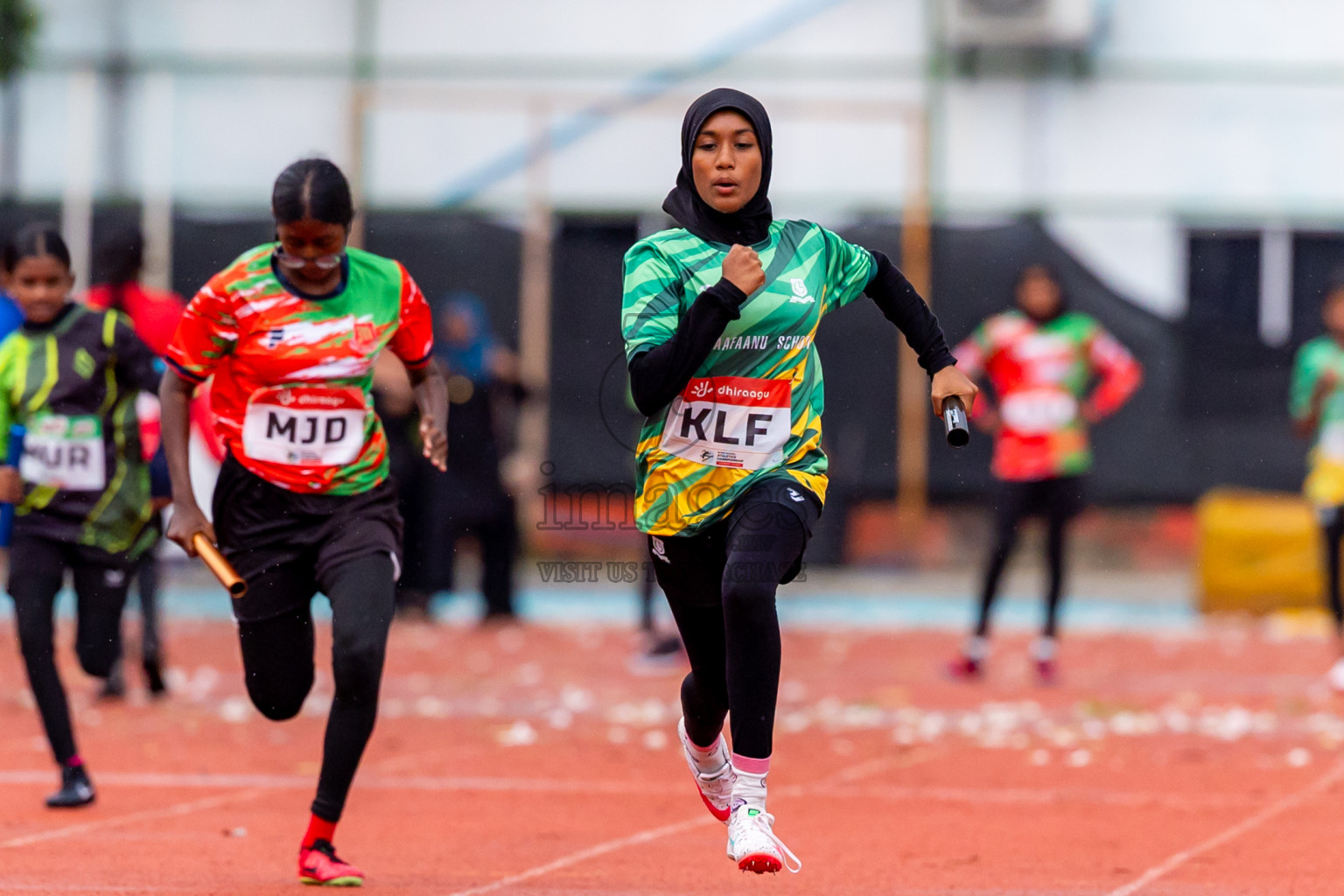 Day 6 of Inter-school Athletics Championship 2025 held in Ekuveni Synthetic Track, Male', Maldives on Sunday, 12th October 2025. Photos by: Nausham Waheed / Images.mv