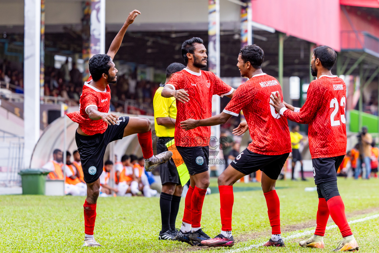 Eydhafushi vs Male' in Semi Finals of Gold Cup 2024 held at National Football Stadium on Saturday, 21st December 2024. Photos: Nausham Waheed / Images.mv