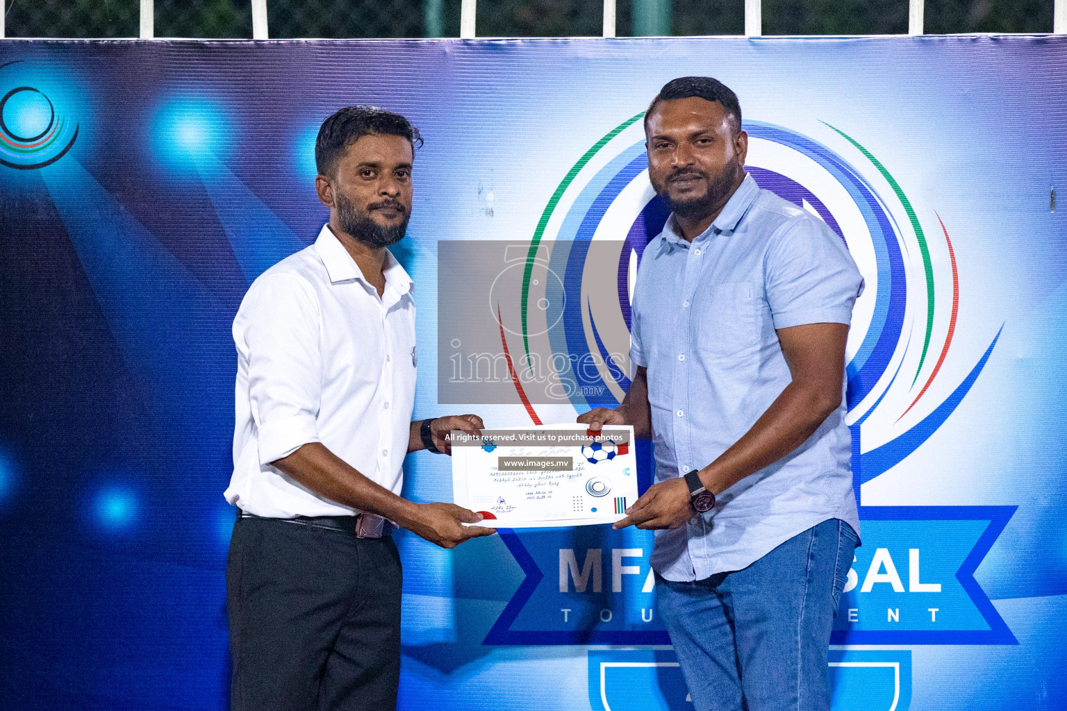 Final of MFA Futsal Tournament 2023 on 10th April 2023 held in Hulhumale'. Photos: Nausham waheed /images.mv