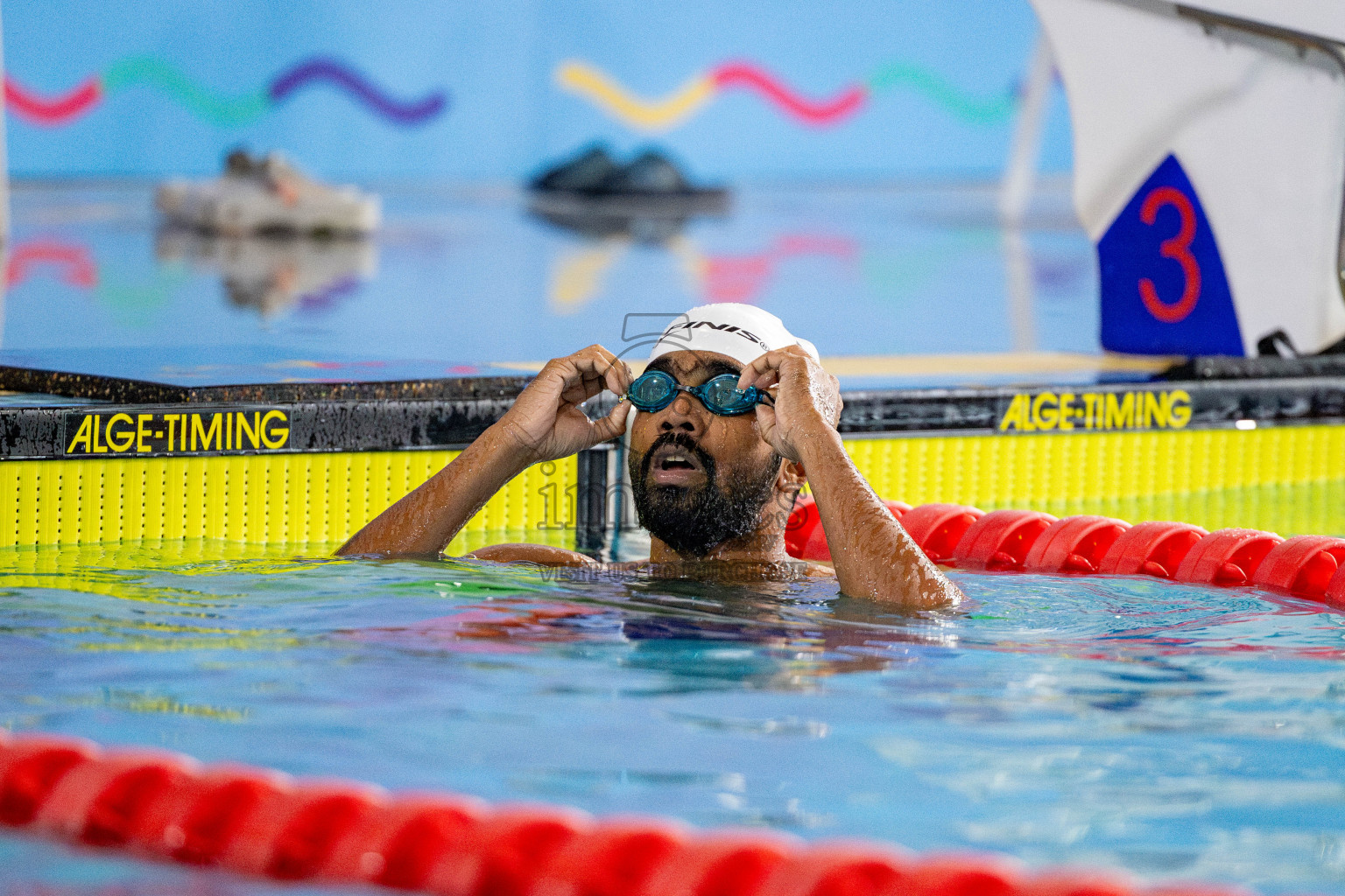 Day 4 of National Swimming Championship 2024 held in Hulhumale', Maldives on Monday, 16th December 2024. 
Photos: Hassan Simah / images.mv