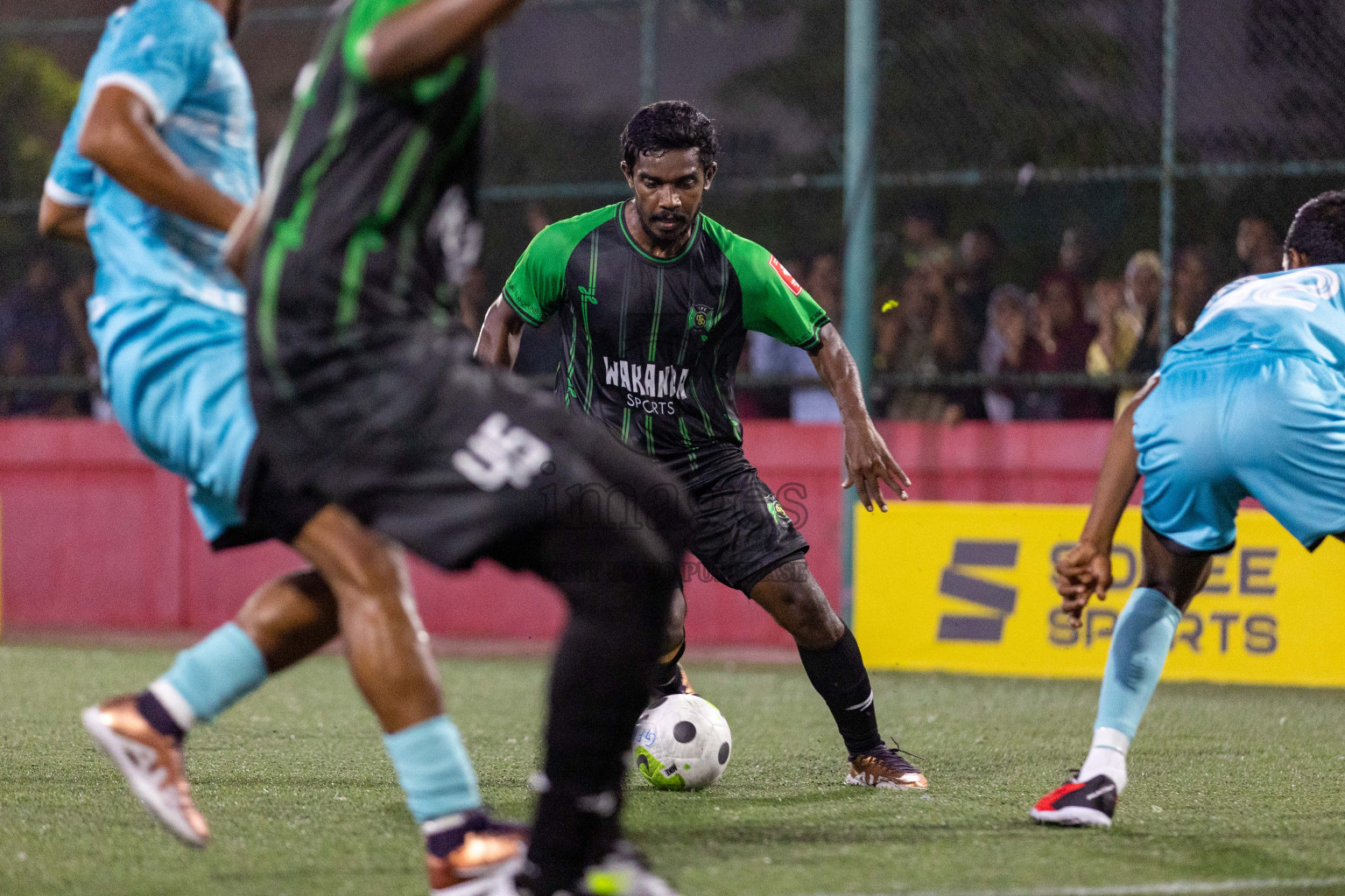 HA. Dhidhdhoo vs HA. Vashafaru in Day 1 of Golden Futsal Challenge 2024 was held on Monday, 15th January 2024, in Hulhumale', Maldives Photos: Nausham Waheed  / images.mv