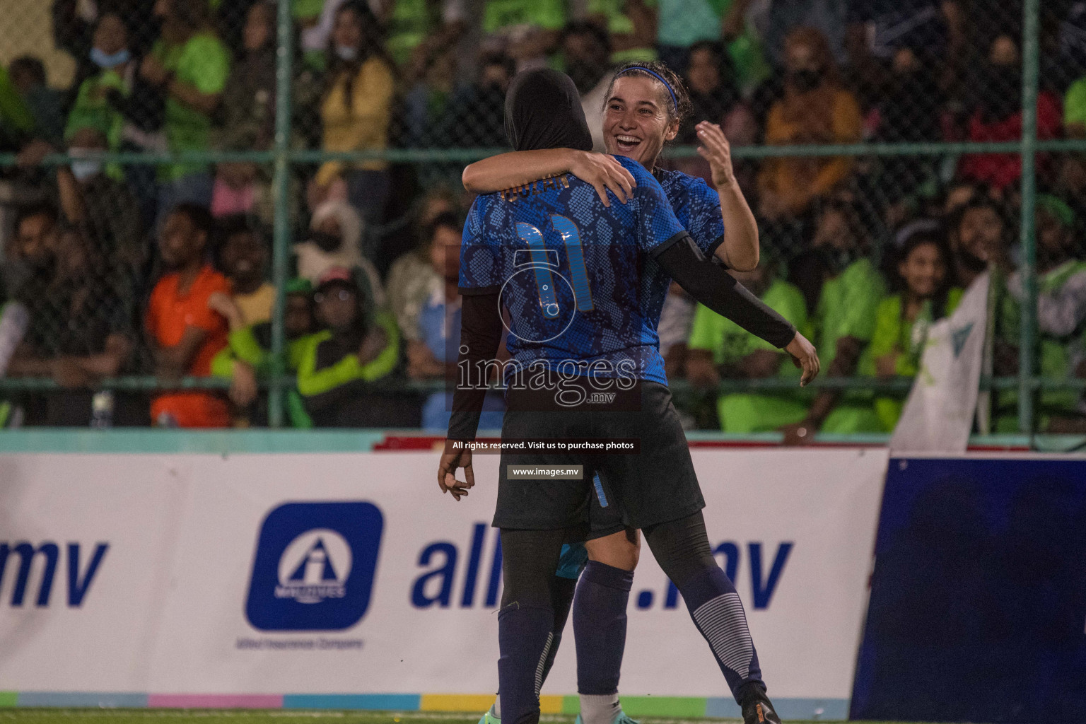 Ports Limited vs WAMCO - in the Finals 18/30 Women's Futsal Fiesta 2021 held in Hulhumale, Maldives on 18 December 2021. Photos by Nausham Waheed & Shuu Abdul Sattar