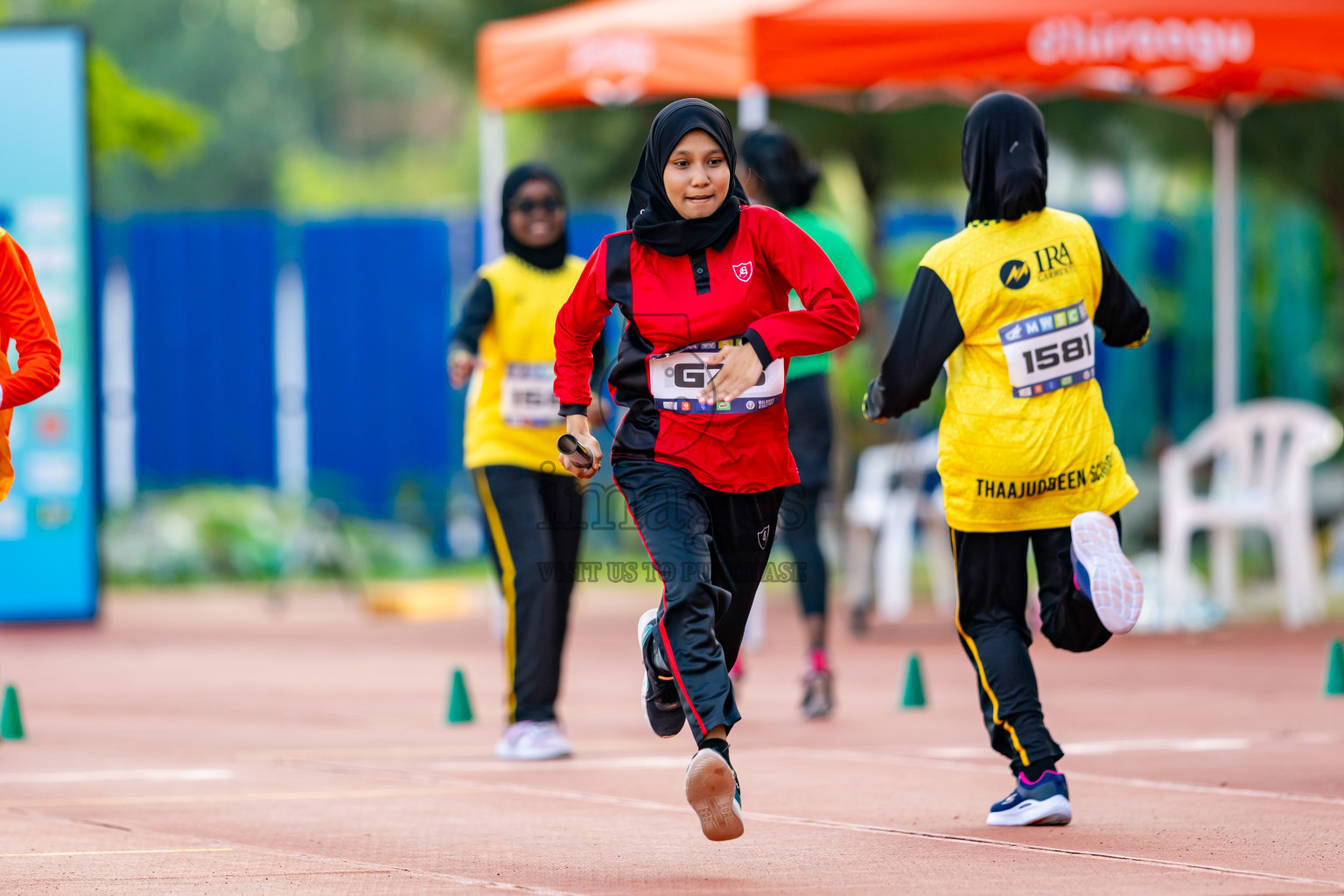 Day 5 of MWSC Interschool Athletics Championships 2024 held in Hulhumale Running Track, Hulhumale, Maldives on Wednesday, 13th November 2024. Photos by: Nausham Waheed / Images.mv