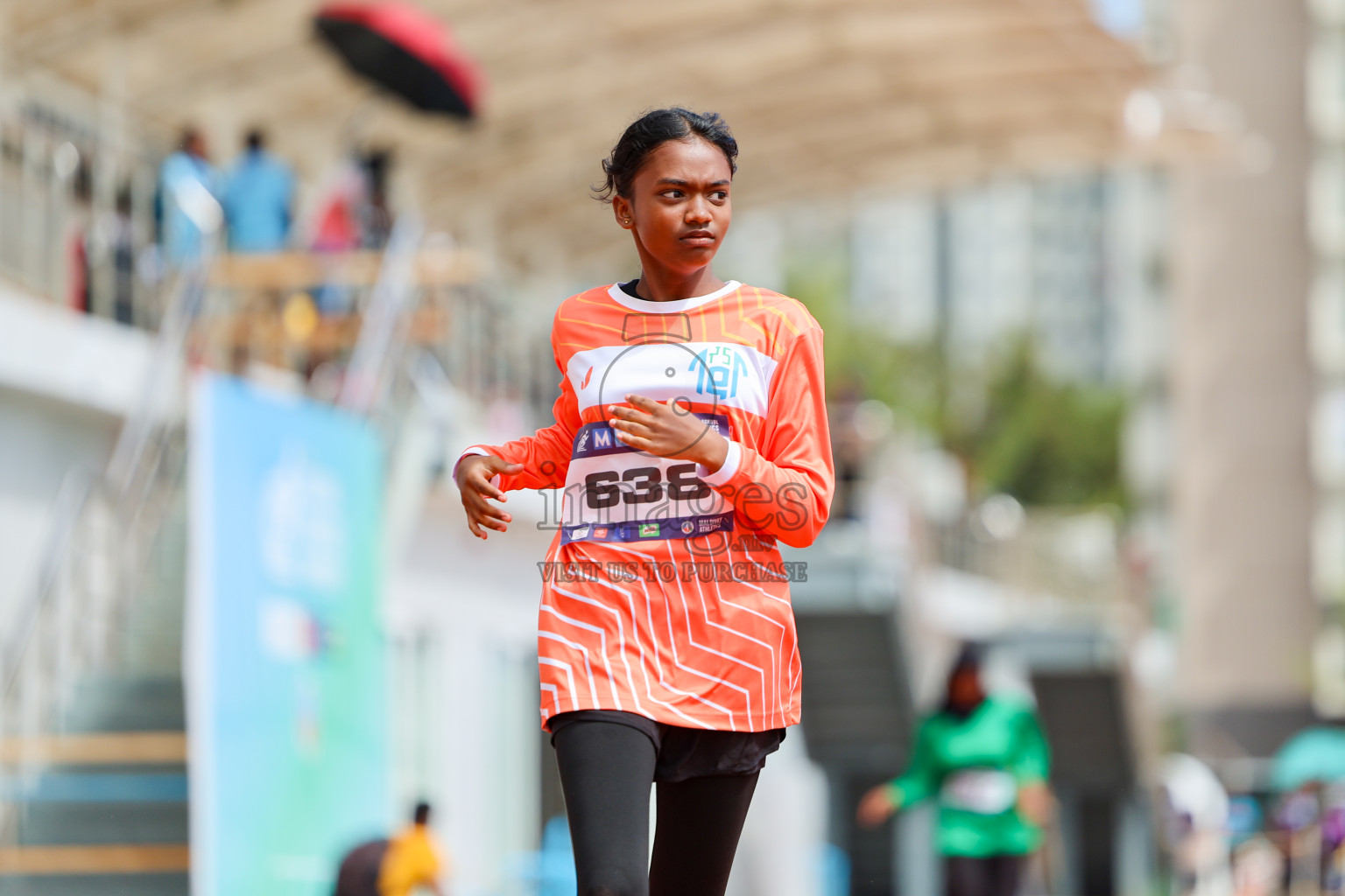 Day 1 of MWSC Interschool Athletics Championships 2024 held in Hulhumale Running Track, Hulhumale, Maldives on Saturday, 9th November 2024. 
Photos by: Ismail Thoriq, Hassan Simah / Images.mv