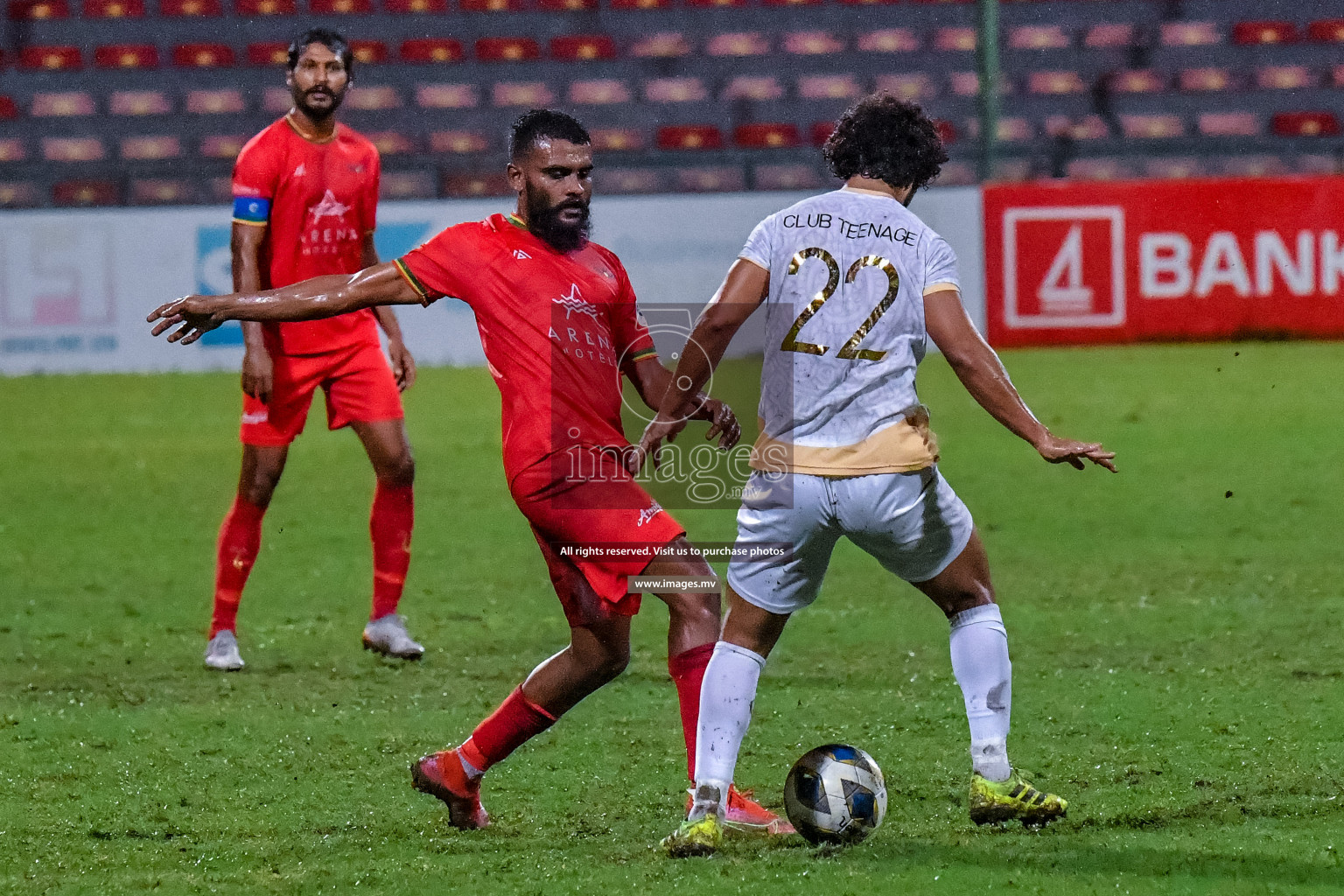 Da Grande vs Club Teenage in Dhivehi Premier League Qualification 22 on 24th Aug 2022, held in National Football Stadium, Male', Maldives Photos: Nausham Waheed / Images.mv