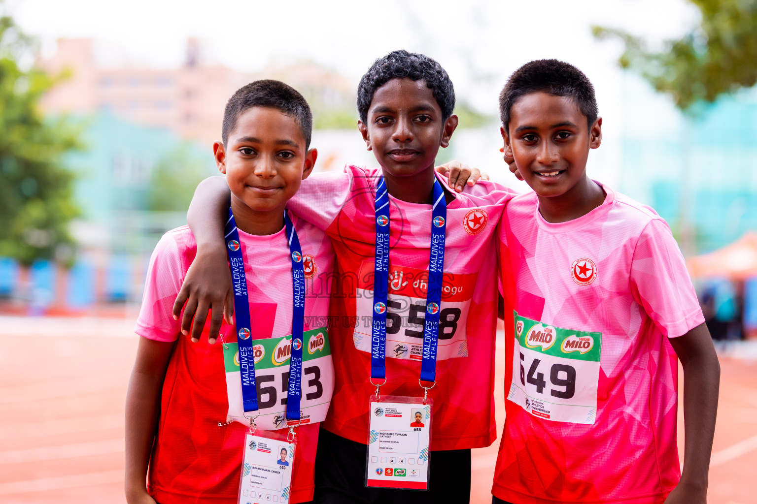 Day 6 of Inter-school Athletics Championship 2025 held in Ekuveni Synthetic Track, Male', Maldives on Sunday, 12th October 2025. Photos by: Nausham Waheed / Images.mv