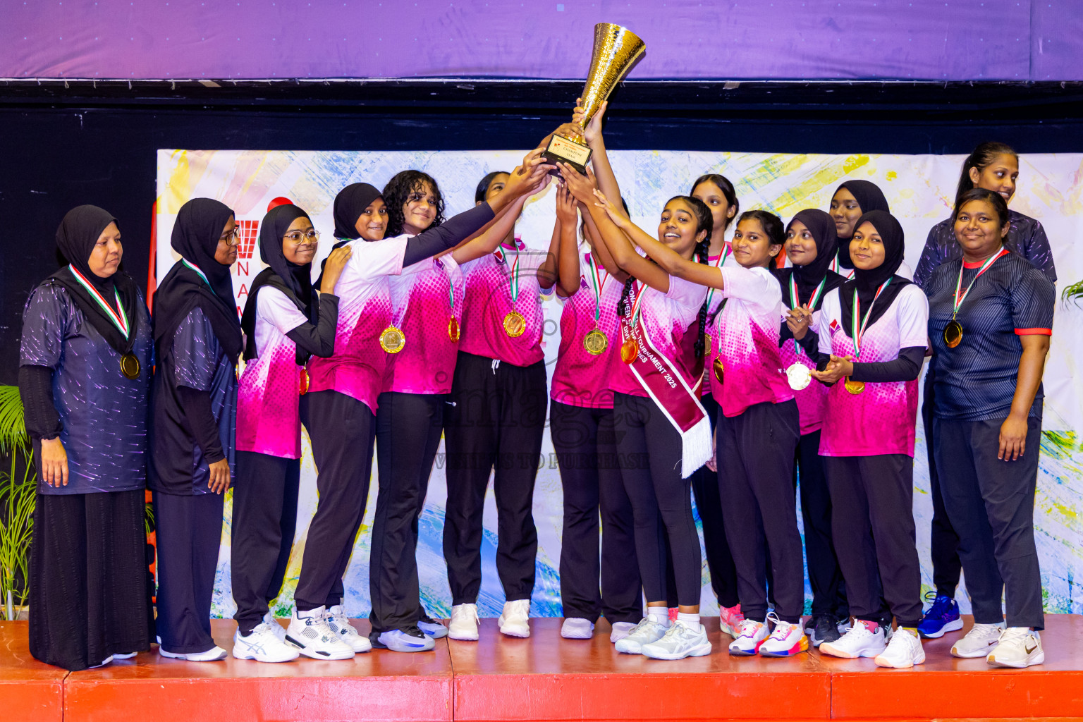 Closing ceremony of National Netball Tournament 2025 held in Social Center at Male', Maldives on Thursday, 29th May 2025. Photos: Nausham Waheed / images.mv