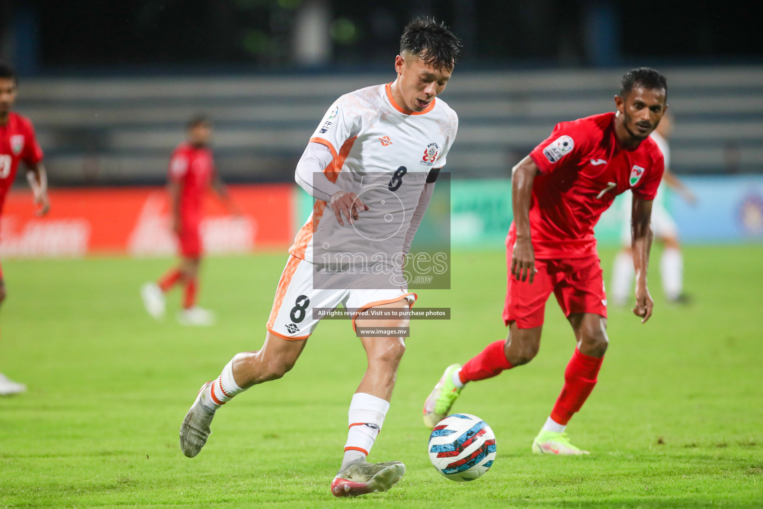 Maldives vs Bhutan in SAFF Championship 2023 held in Sree Kanteerava Stadium, Bengaluru, India, on Wednesday, 22nd June 2023. Photos: Nausham Waheed / images.mv