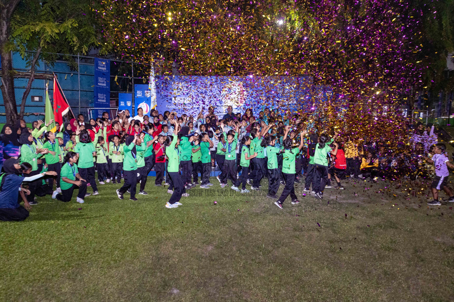 Day 3 of Nestle' Kids Netball Fiesta 2023 held in Henveyru Stadium, Male', Maldives on Saturday, 2nd December 2023. Photos by Nausham Waheed / Images.mv