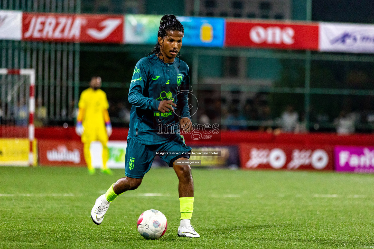 Th. Buruni vs Th. Thimarafushi in Day 6 of Golden Futsal Challenge 2023 on 10 February 2023 in Hulhumale, Male, Maldives